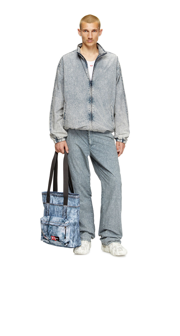 Bolso tote en denim trampantojo