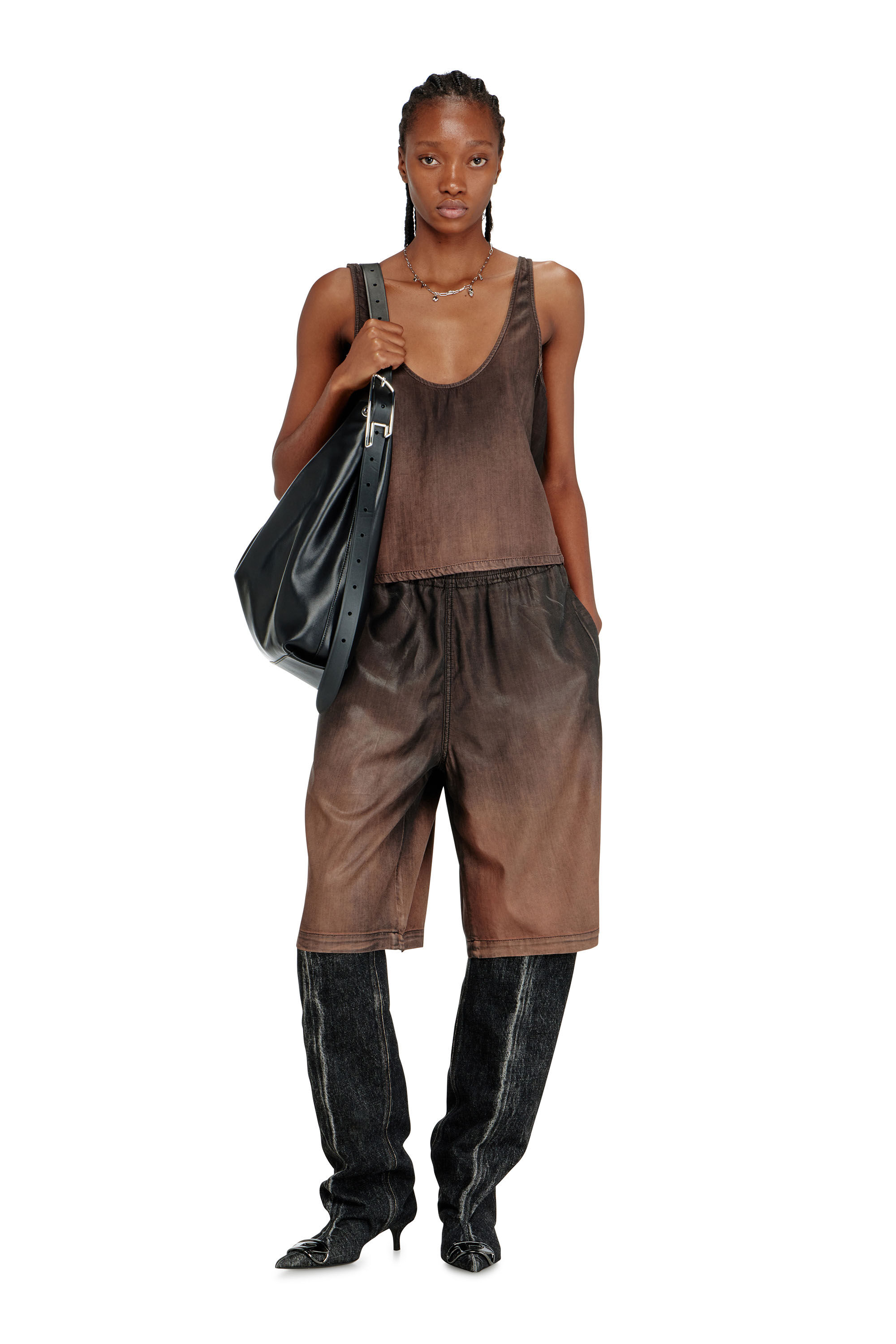 D-Line-Bolso hobo en cuero