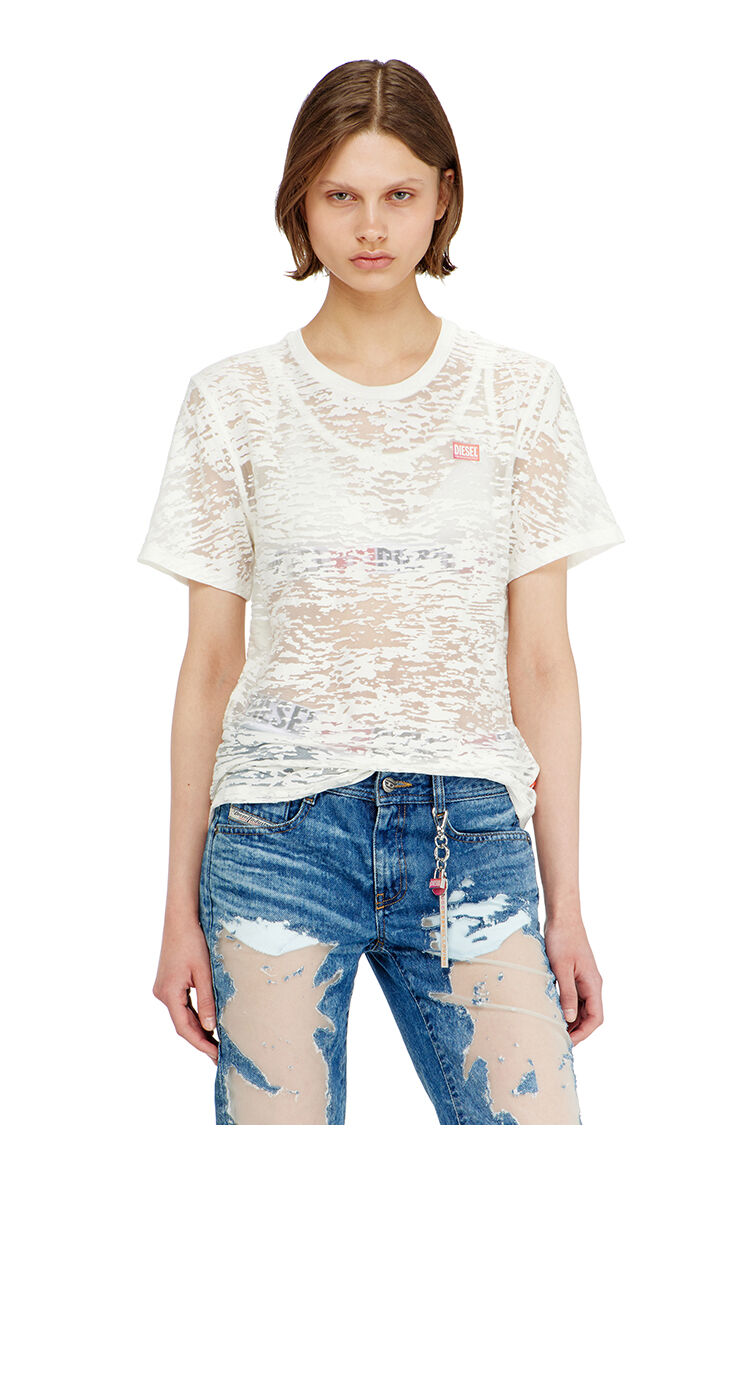 Camiseta de jersey all-over devor&eacute;