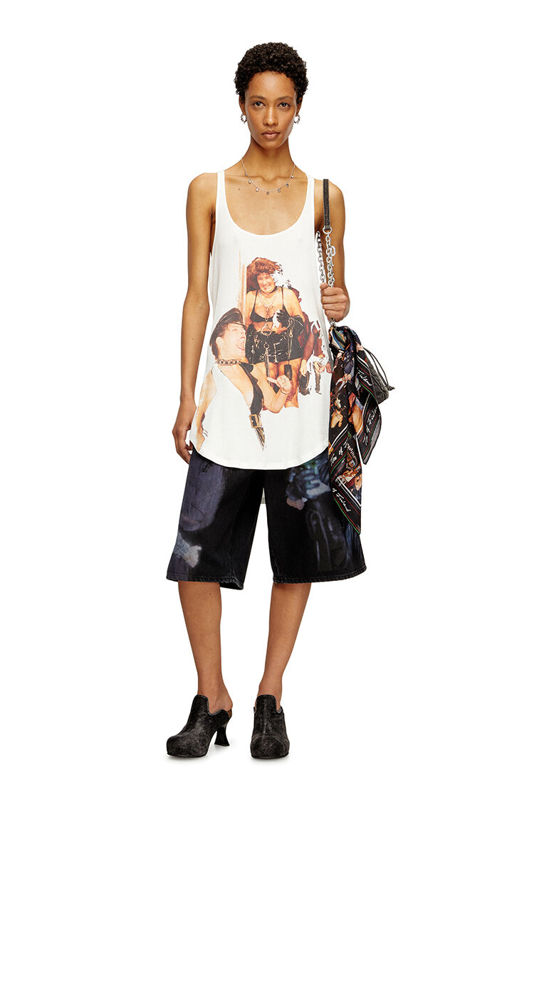 Tank top with graphic print