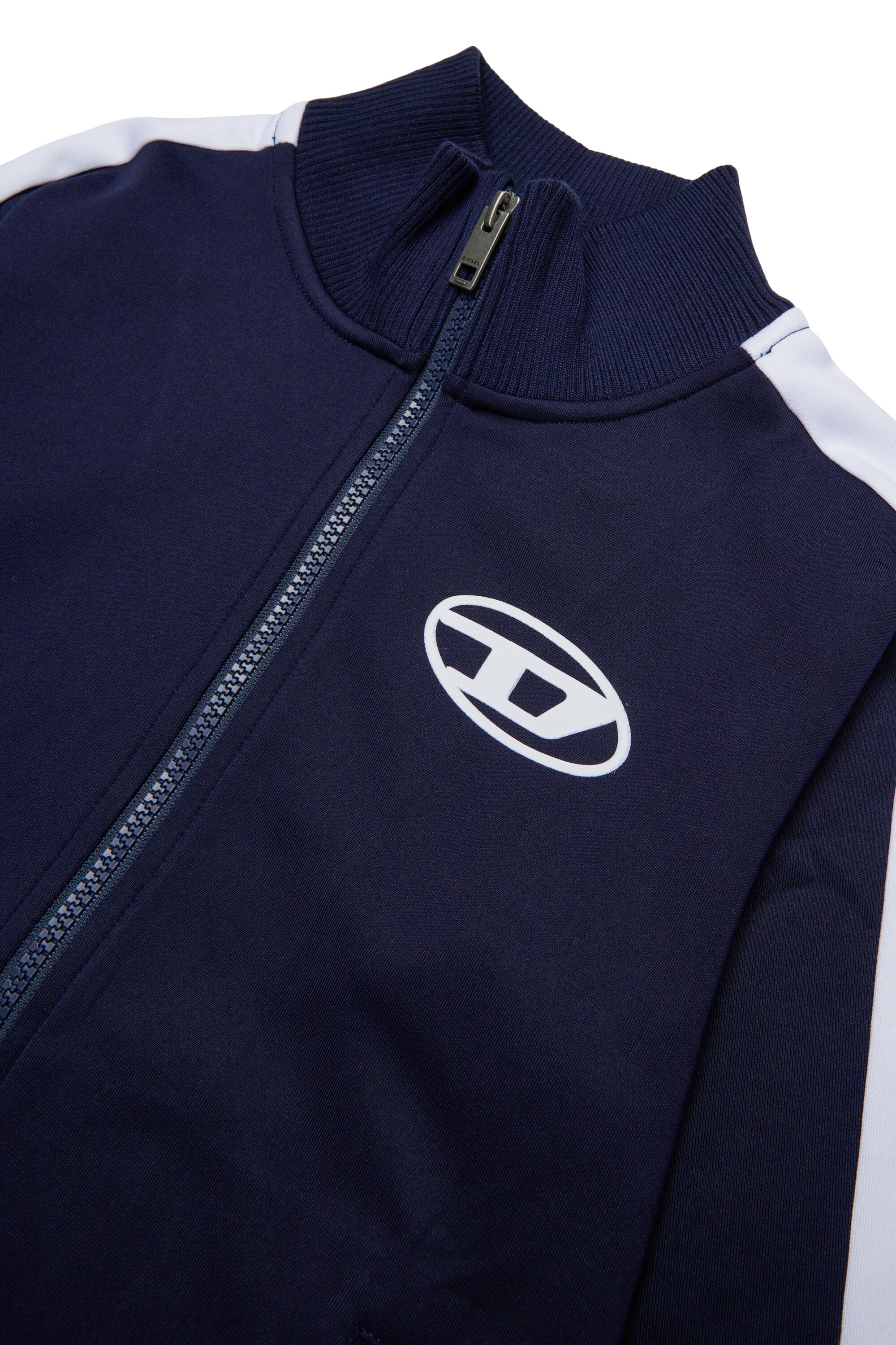 Diesel - SBOS, Track jacket con logo Oval D Hombre in Azul marino - 3