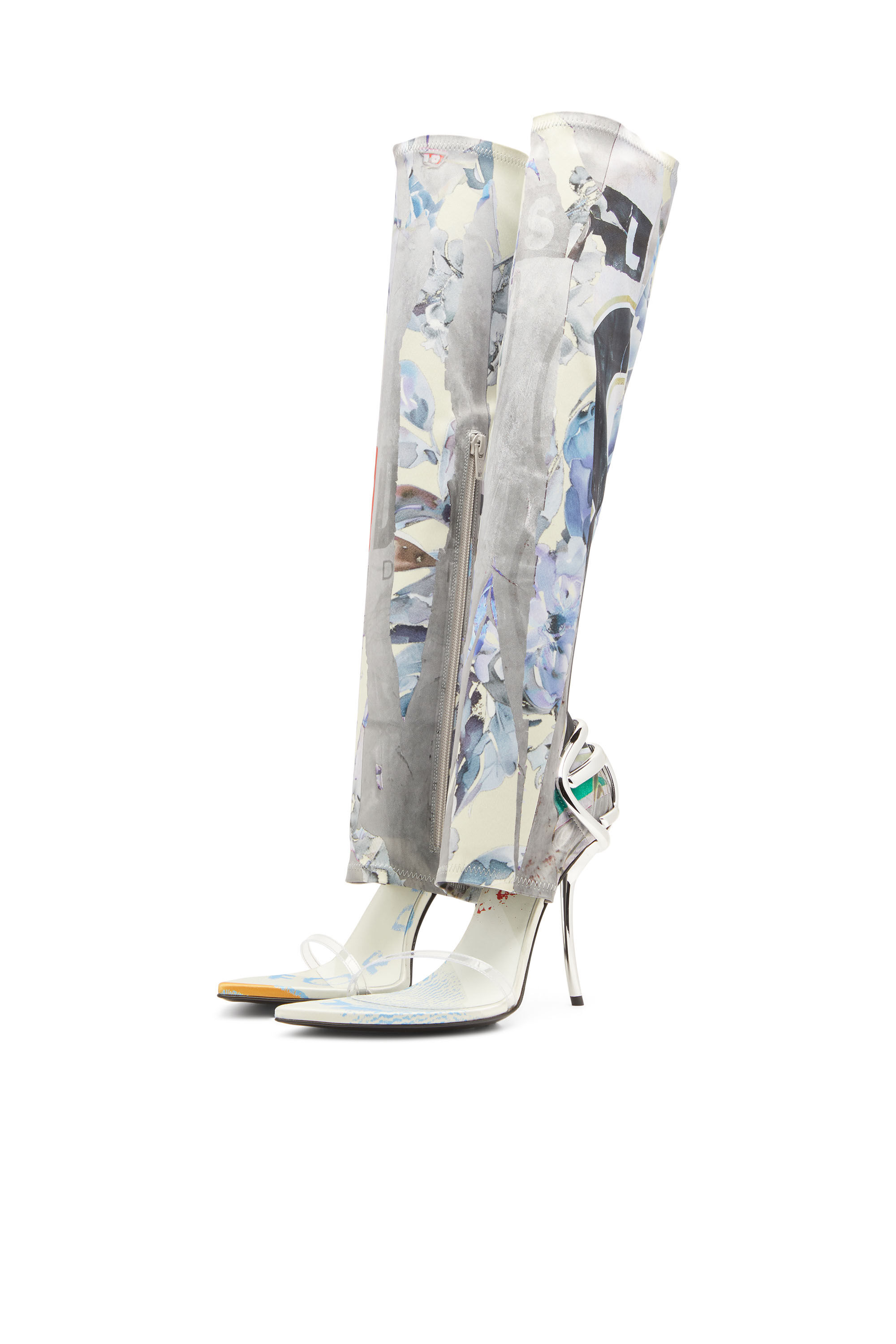 Diesel - D-TEN&HALF SDL KB, Sandalias híbridas con estampado gráfico Mujer in Multicolor - 7