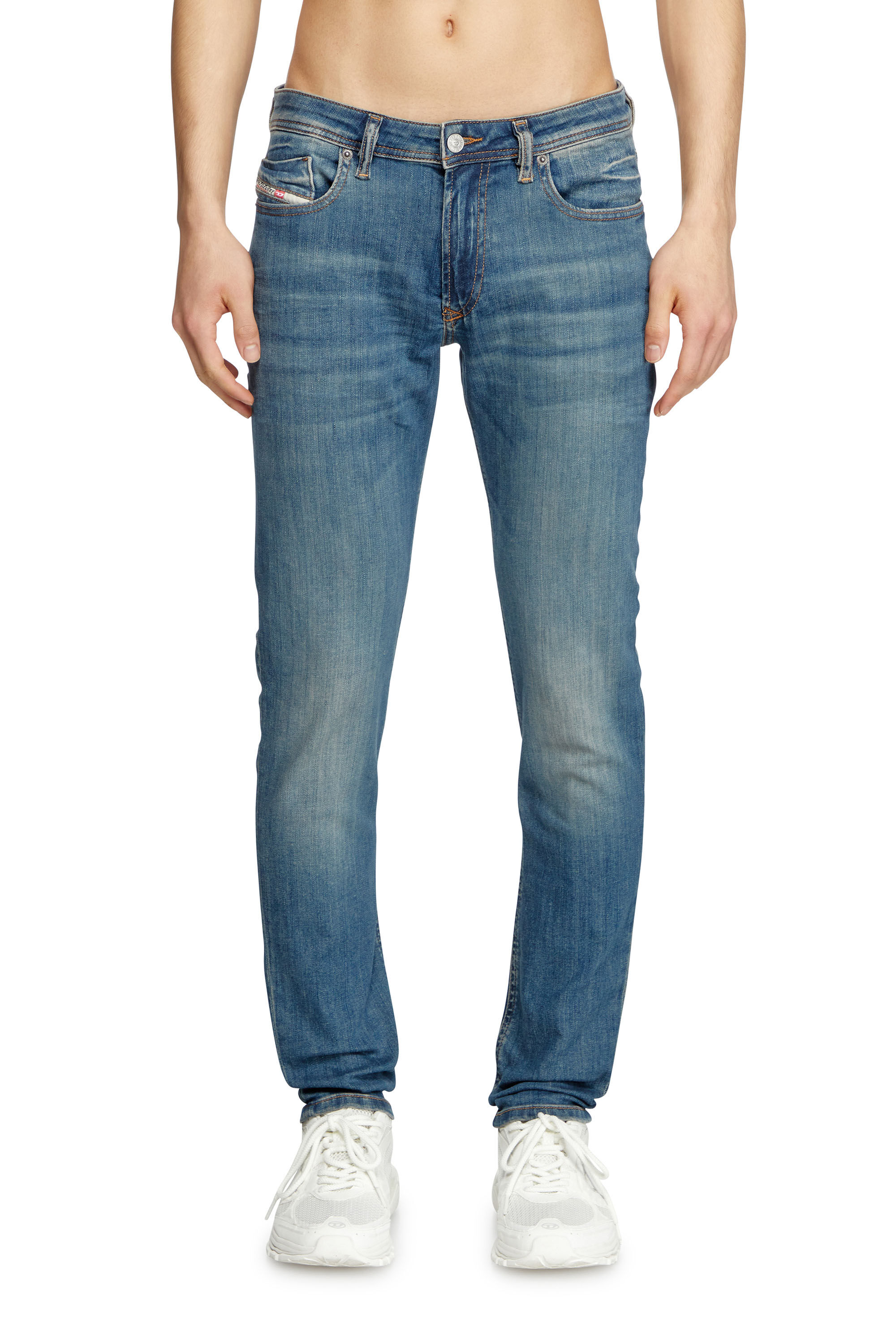 Diesel - Skinny Jeans 1979 Sleenker 0BMBT Hombre, Azul medio - 3