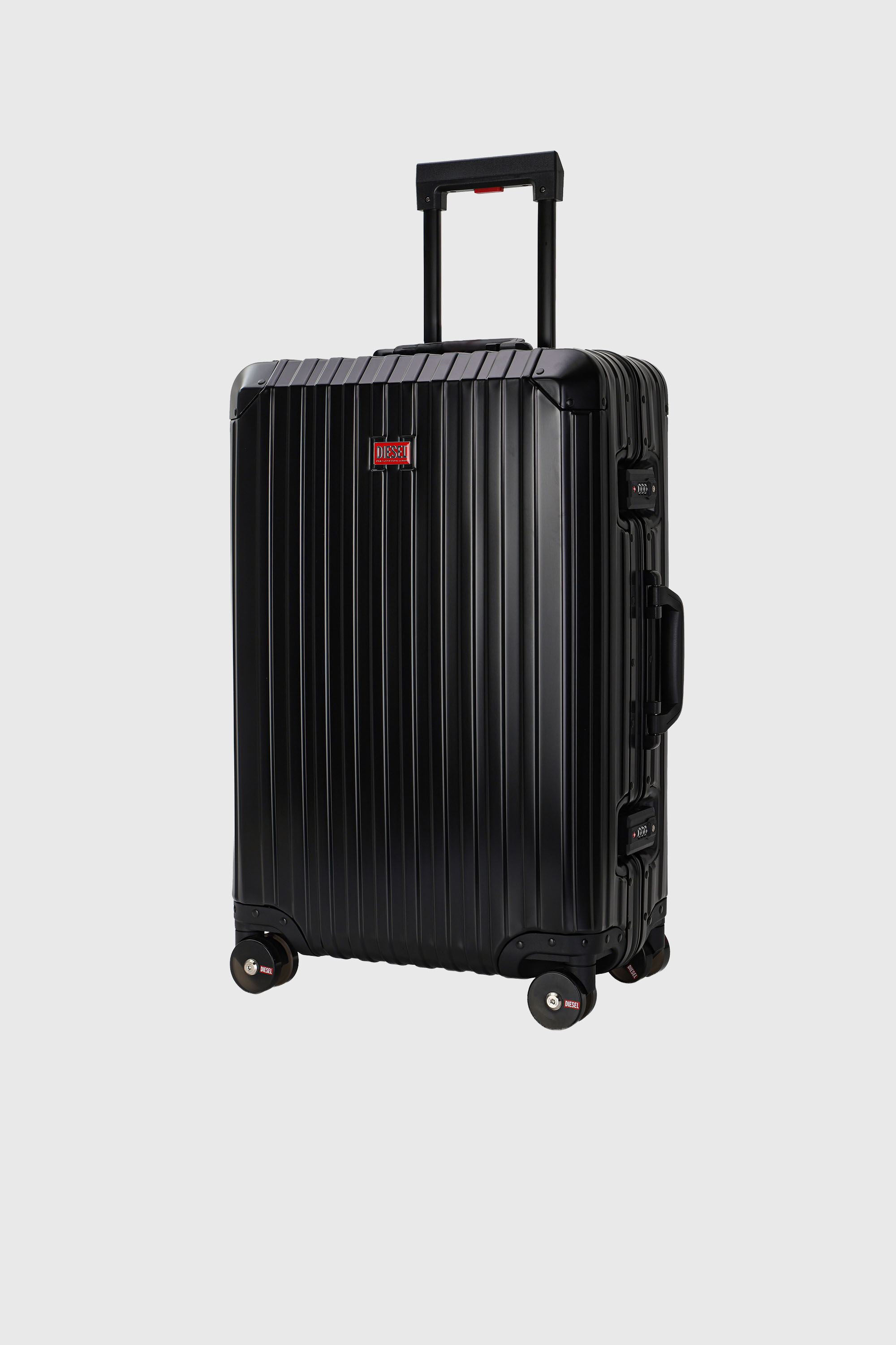 Diesel - DIESEL ALUMINUM TROLLEY- DSL002, Maleta de aluminio tama&ntilde;o M Unisex in Negro - 5