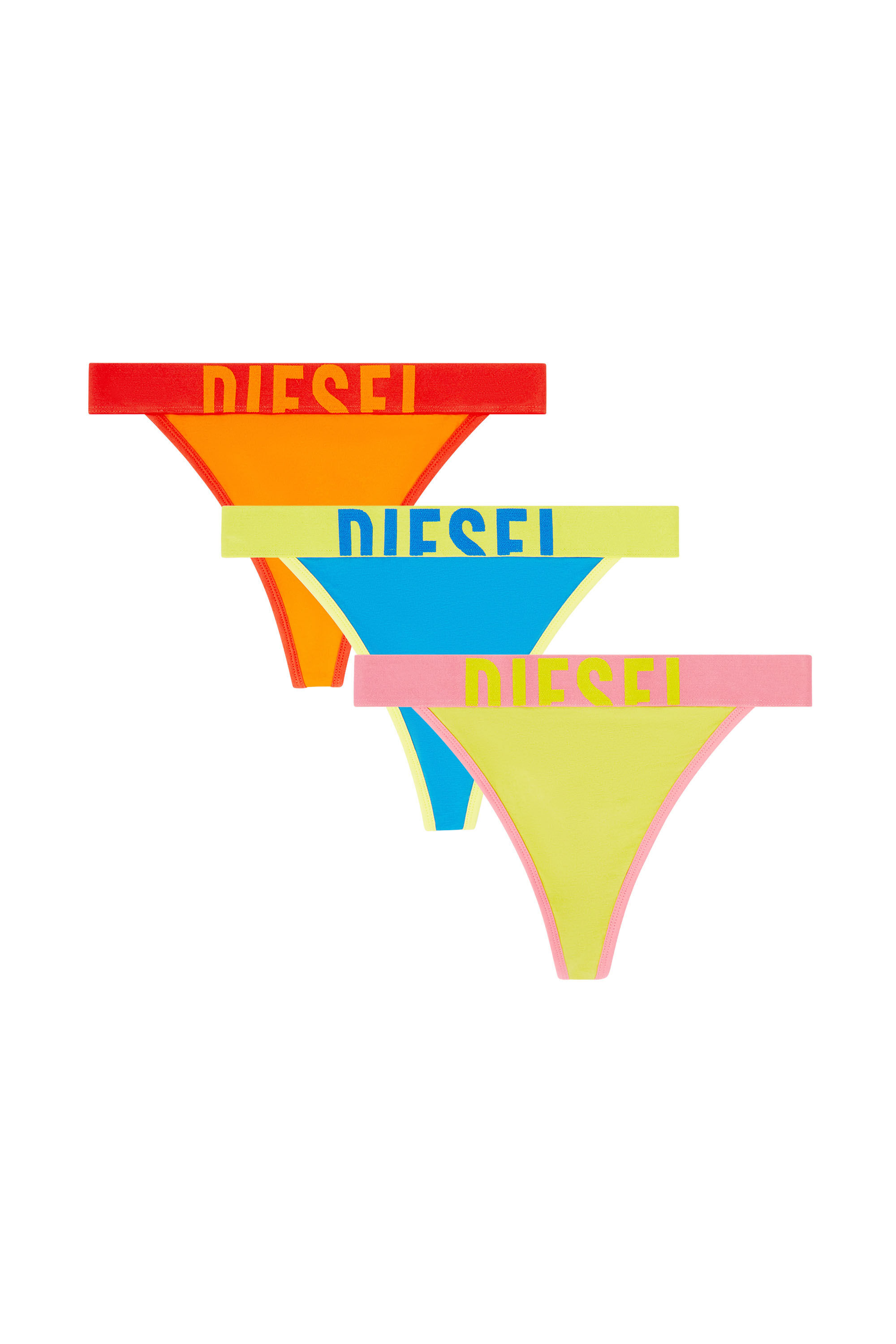 Diesel - MARIANNA-D-POP-3PACK, Pack de tres tangas stretch de algod&oacute;n multicolor Mujer in Multicolor - 2