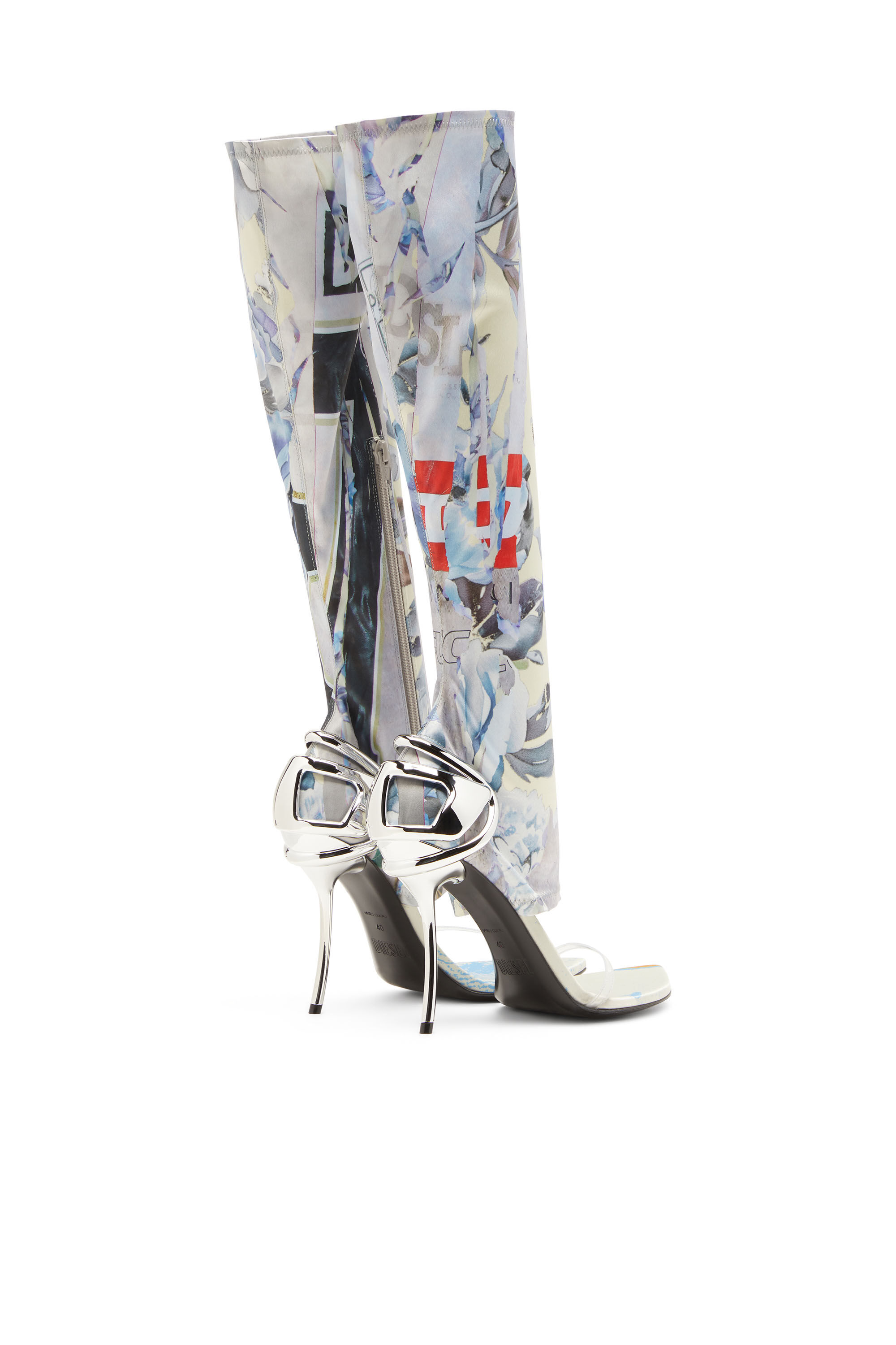 Diesel - D-TEN&HALF SDL KB, Sandalias híbridas con estampado gráfico Mujer in Multicolor - 3