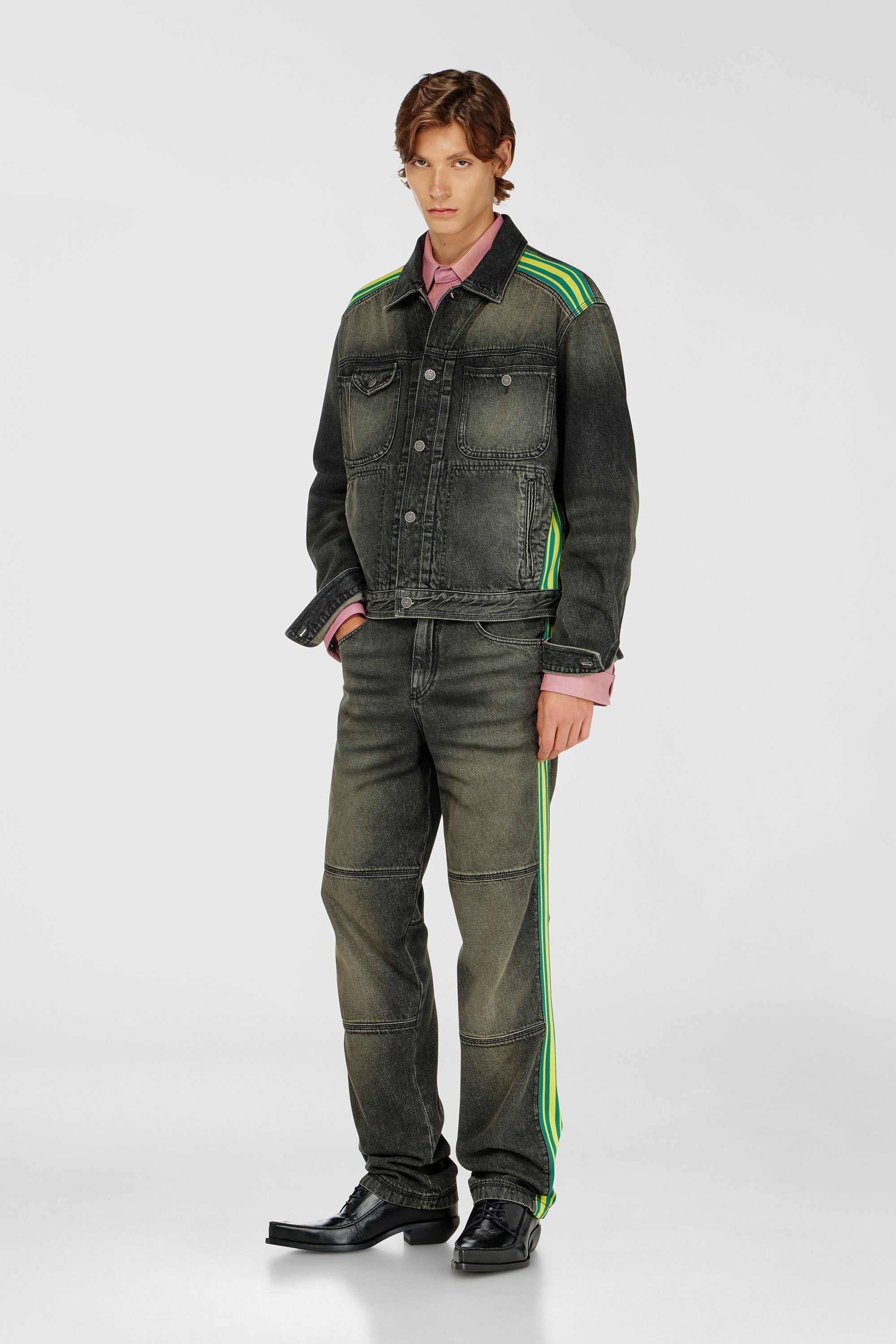 Diesel - Regular Jeans D-Arbus 0DBEZ Hombre, Negro/Gris oscuro - 2
