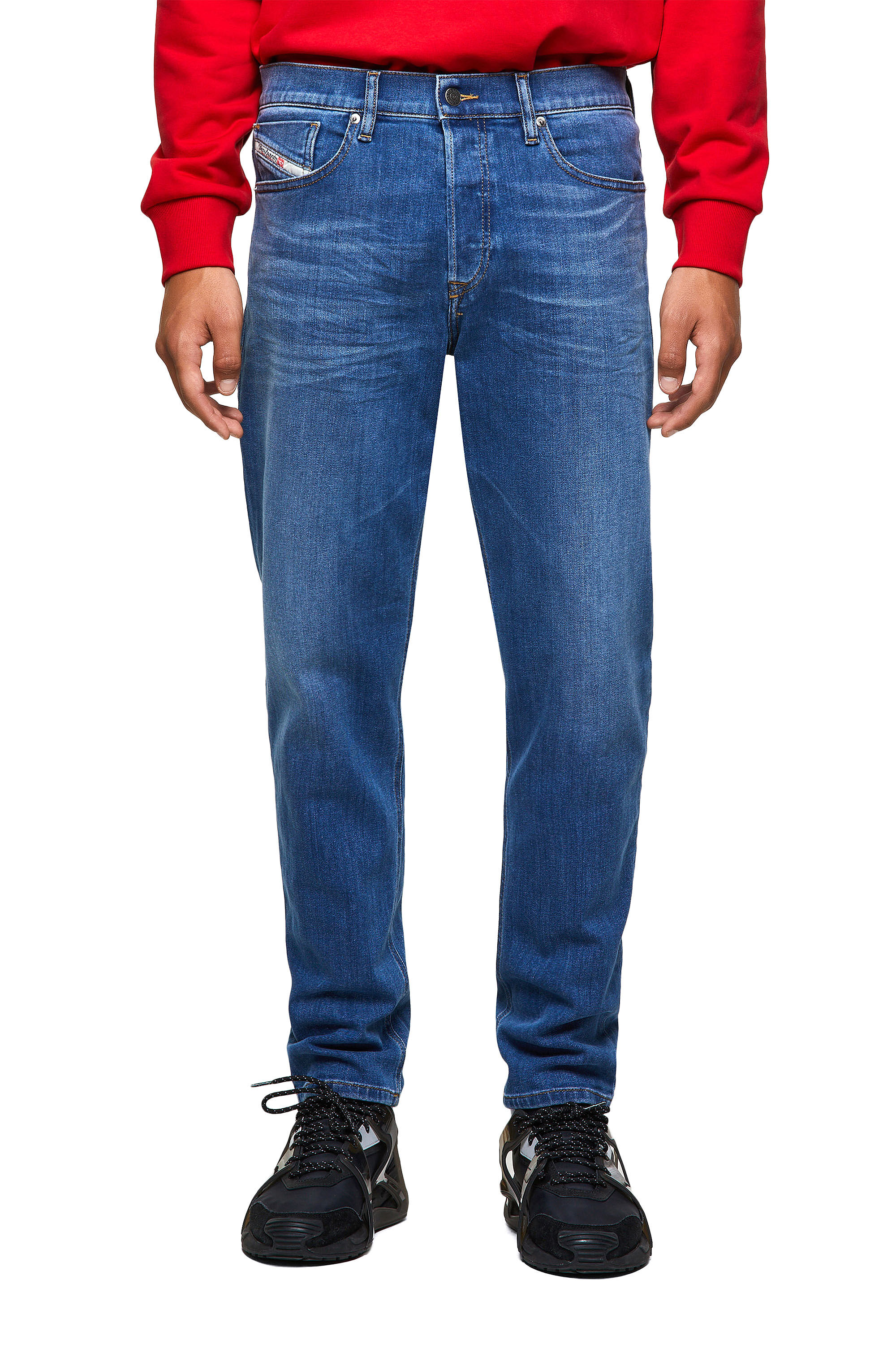 Diesel - 2005 D-FINING 09A80 Tapered Jeans, Azul medio - Image 3