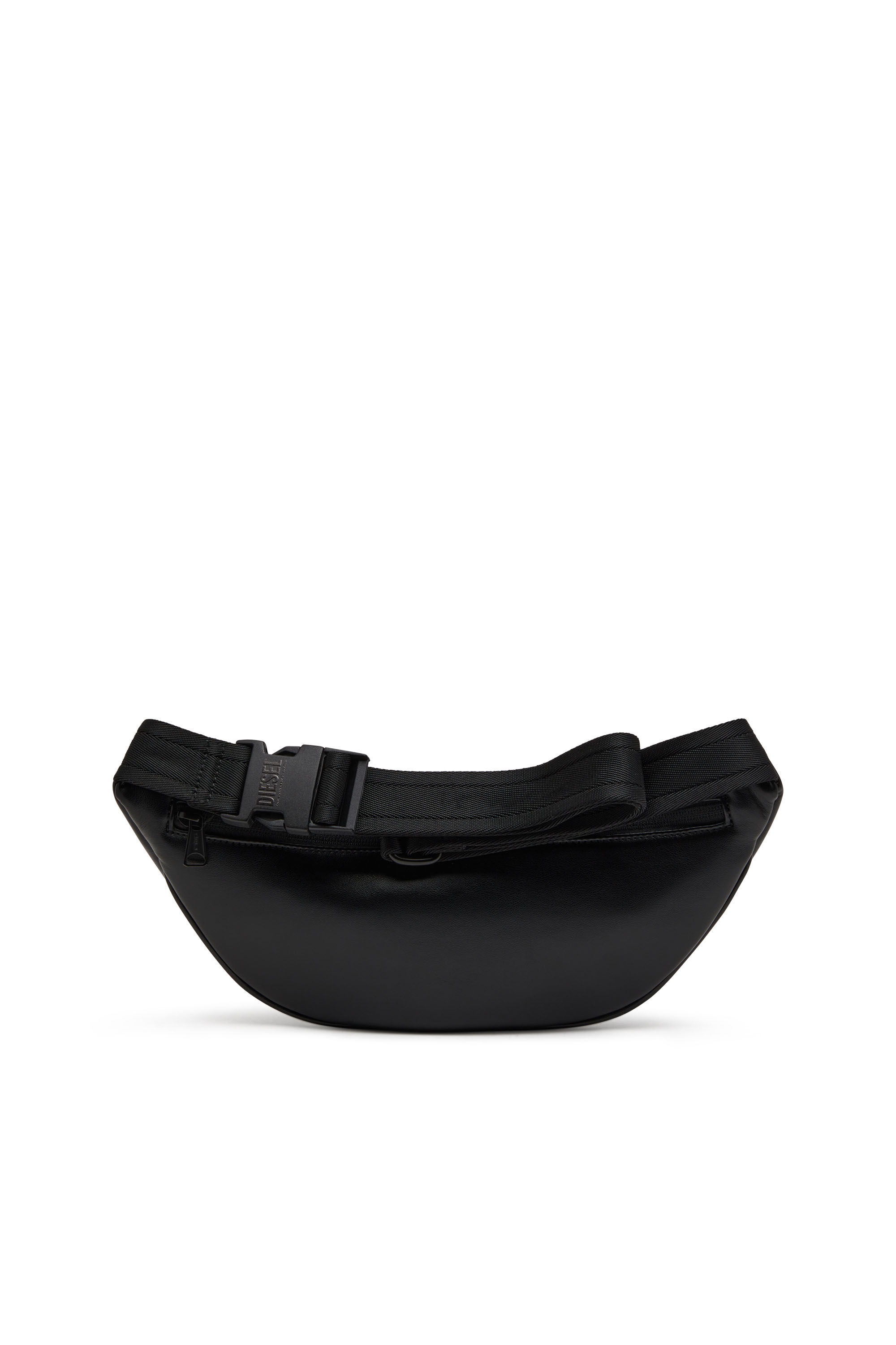 Diesel - HOLI-D BELT BAG M, Holi-D-Riñonera de poliuretano y neopreno Hombre in Negro - 3
