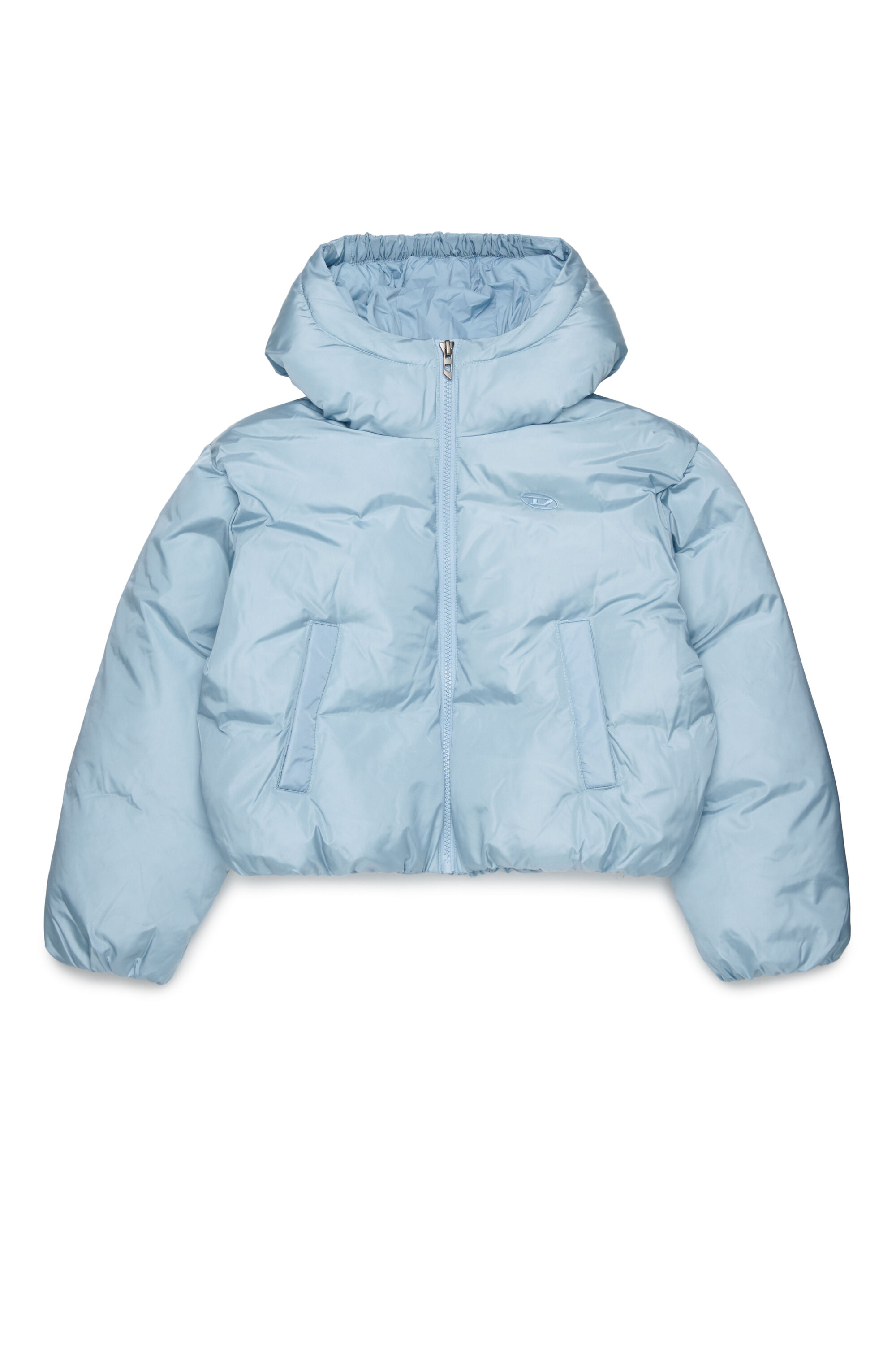 Diesel - JELKYM, Chaqueta acolchada con capucha Mujer in Azul marino - 1