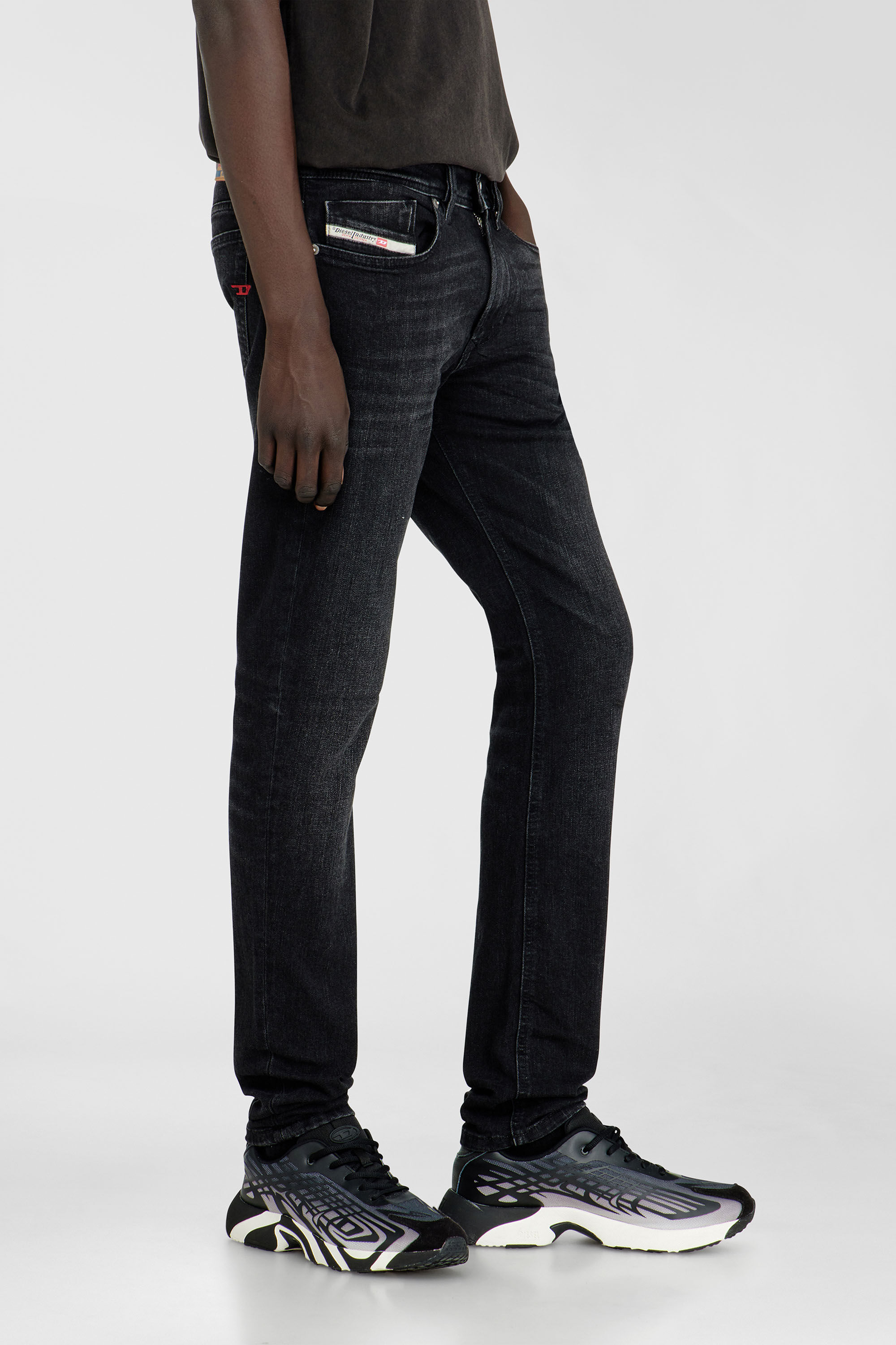 Diesel - Skinny Jeans 1979 Sleenker 0GRDA Hombre, Negro/Gris oscuro - 7