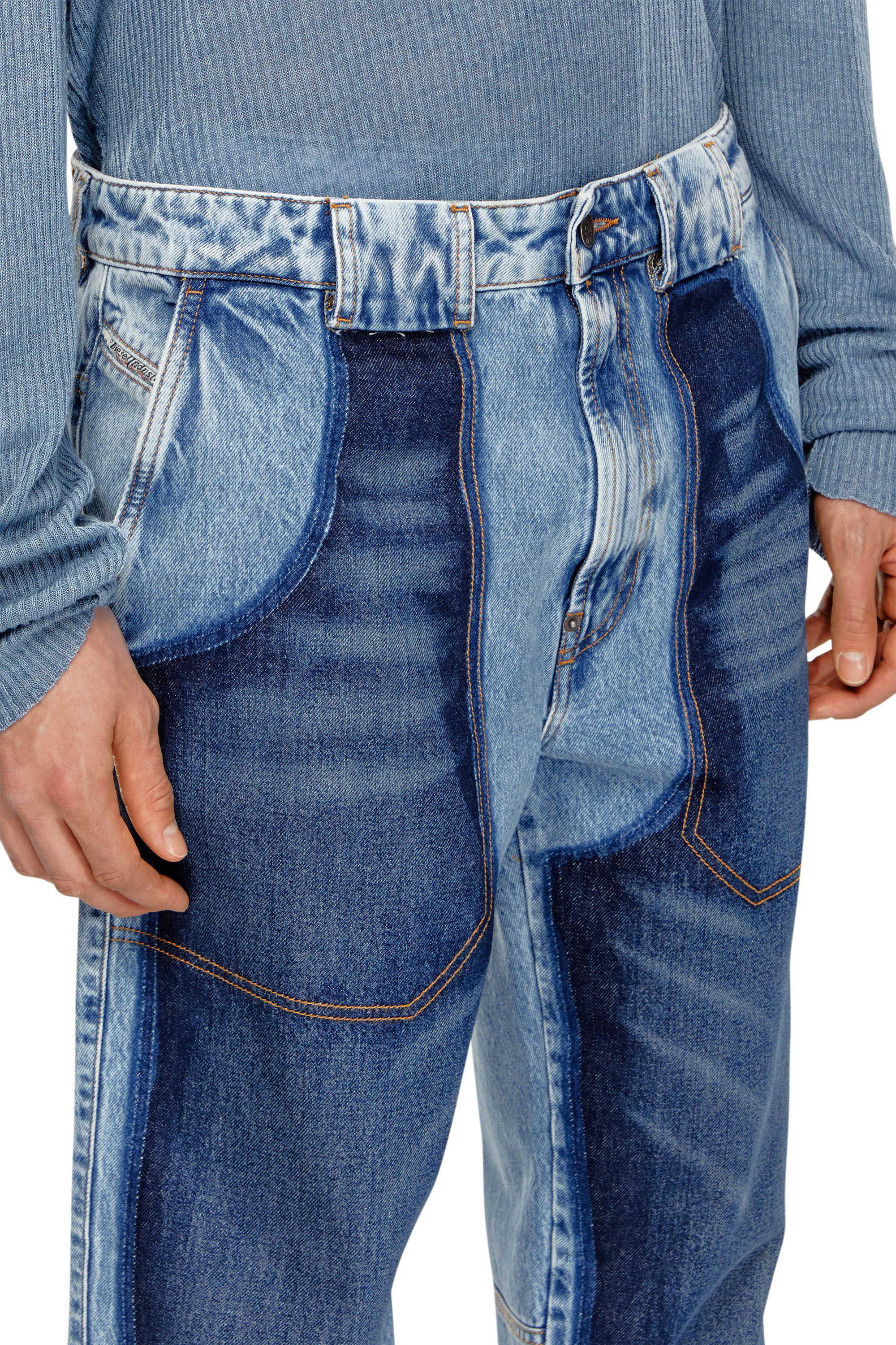 Diesel - Tapered Jeans D-P-5-D 0GHAW, Azul Claro - Image 5