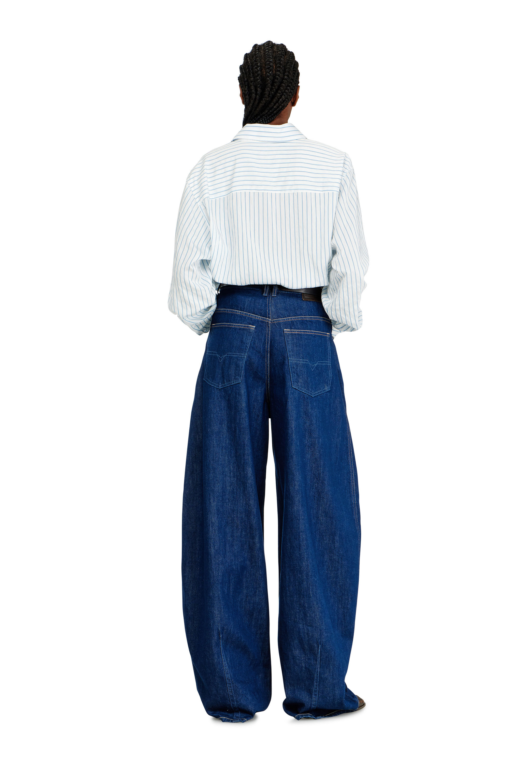 Diesel - Relaxed Jeans 1987 D-Khelz 09Q09 Mujer, Azul Oscuro - 4