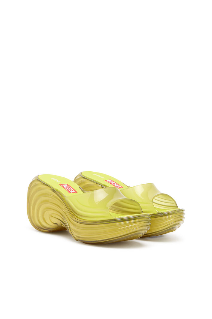 Diesel - MELISSA QUANTUM PLATFORM, Zueco de plataforma en Melflex® Mujer in Amarillo - 4