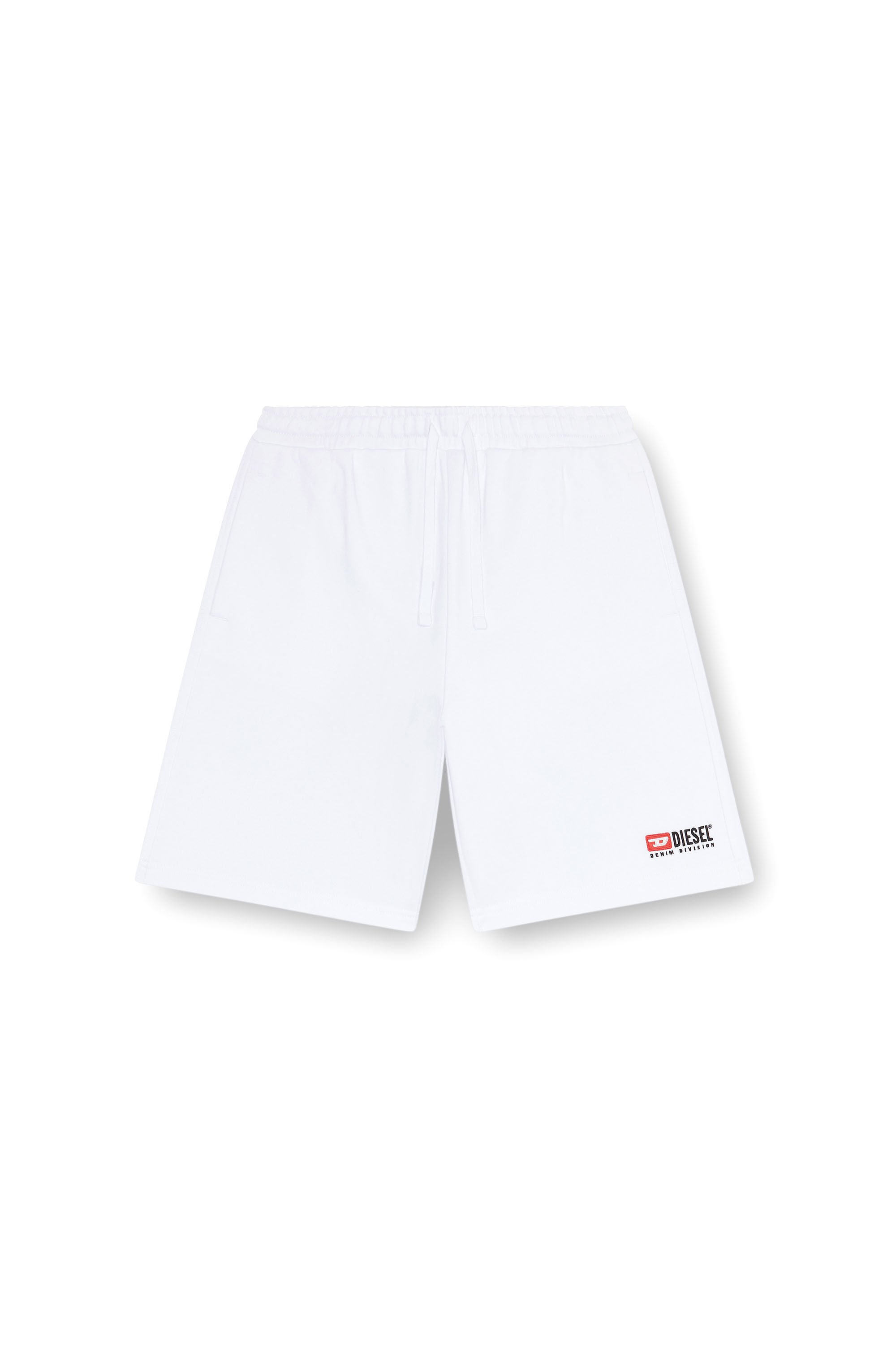 Diesel - P-CROWN-DIV, Hombre Pantalones cortos deportivos con logotipo bordado in Blanco - Image 2