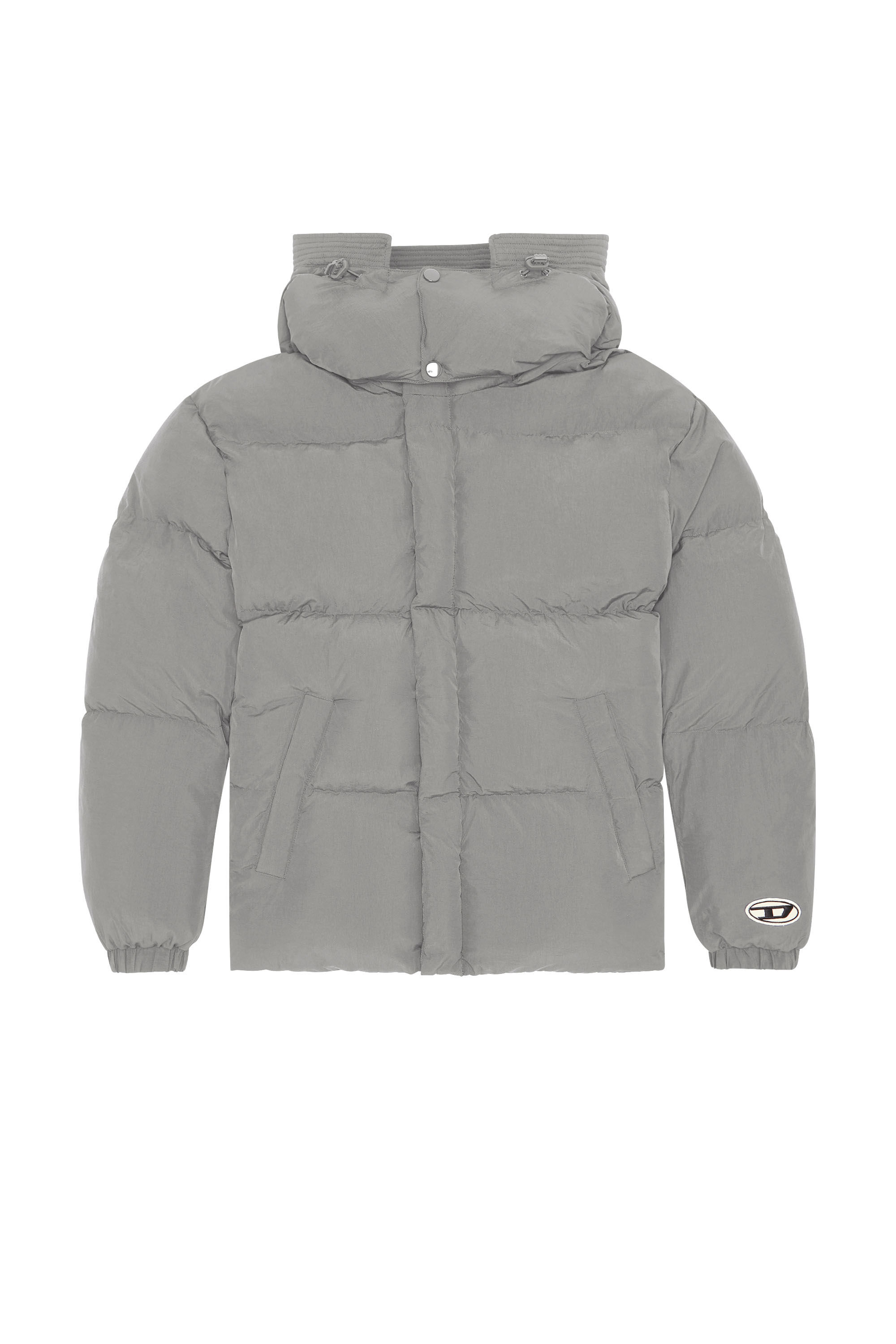 Diesel - W-ROLF-NW, Chaqueta de plumas real down de Polygiene ViralOff® Hombre in Gris - 2