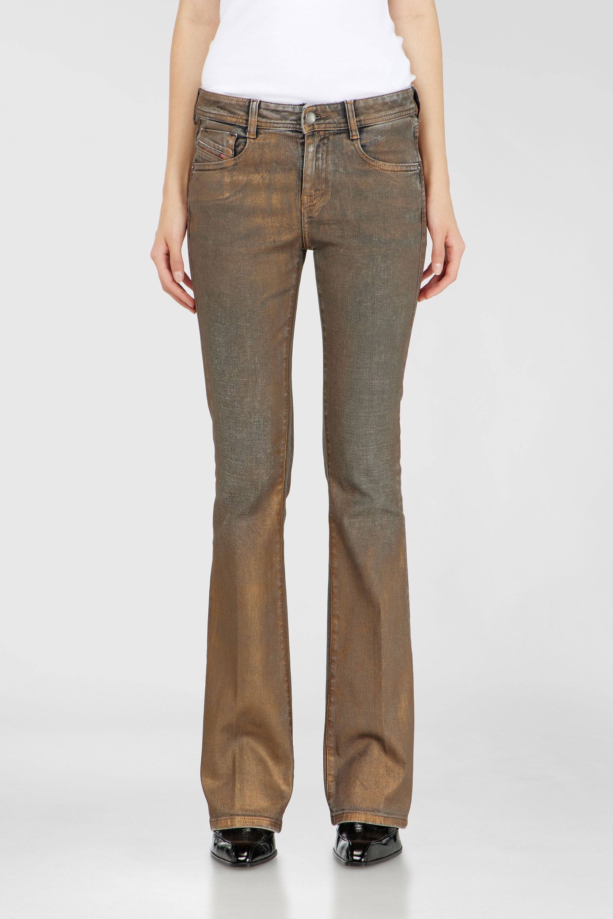 Diesel - Bootcut Jeans 1969 D-Ebbey 09Q38 Mujer, Marr&oacute;n - 4