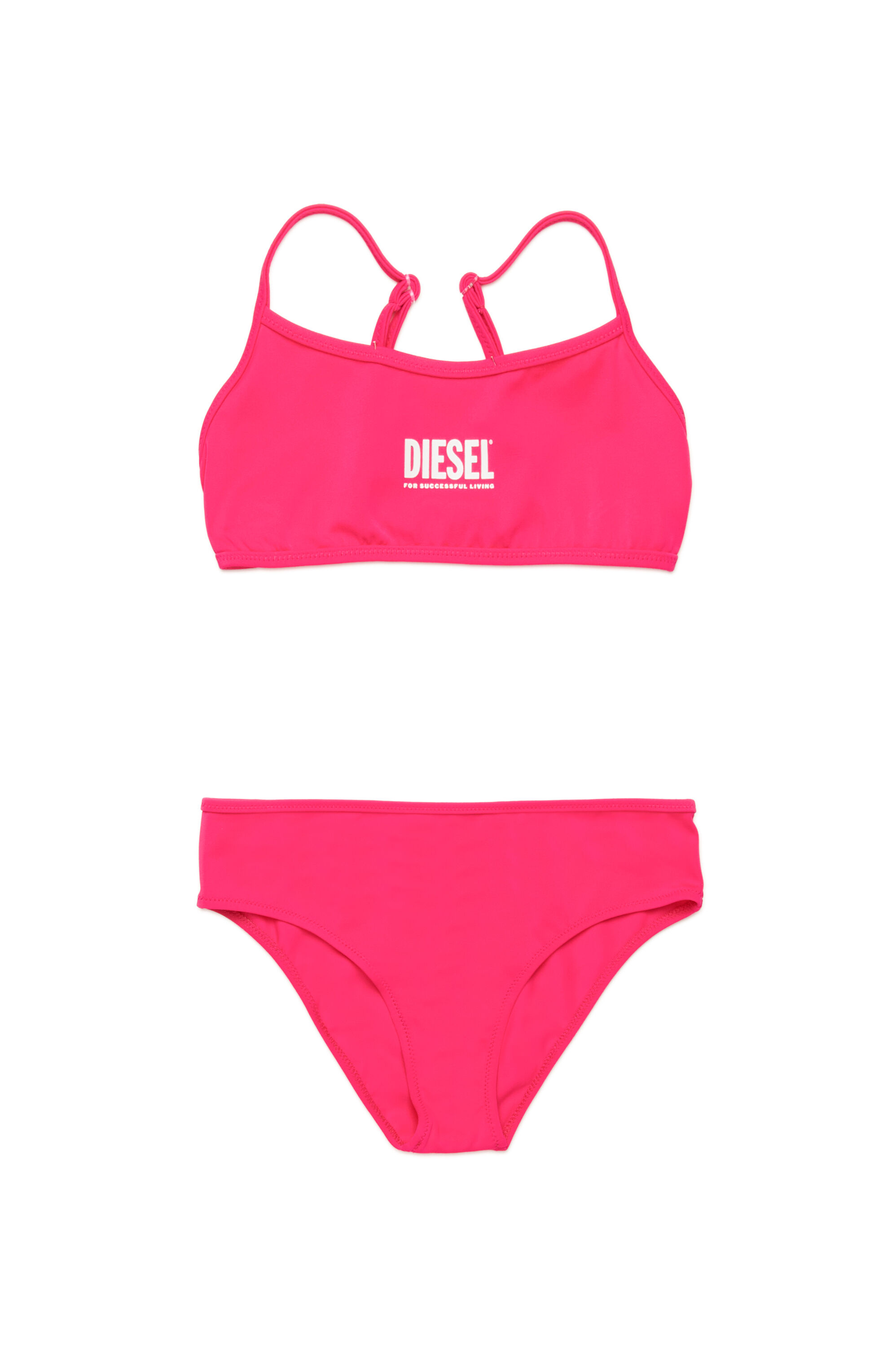 Diesel - MNALAX, Bikini con estampado de logotipo Mujer in Rosa - 1