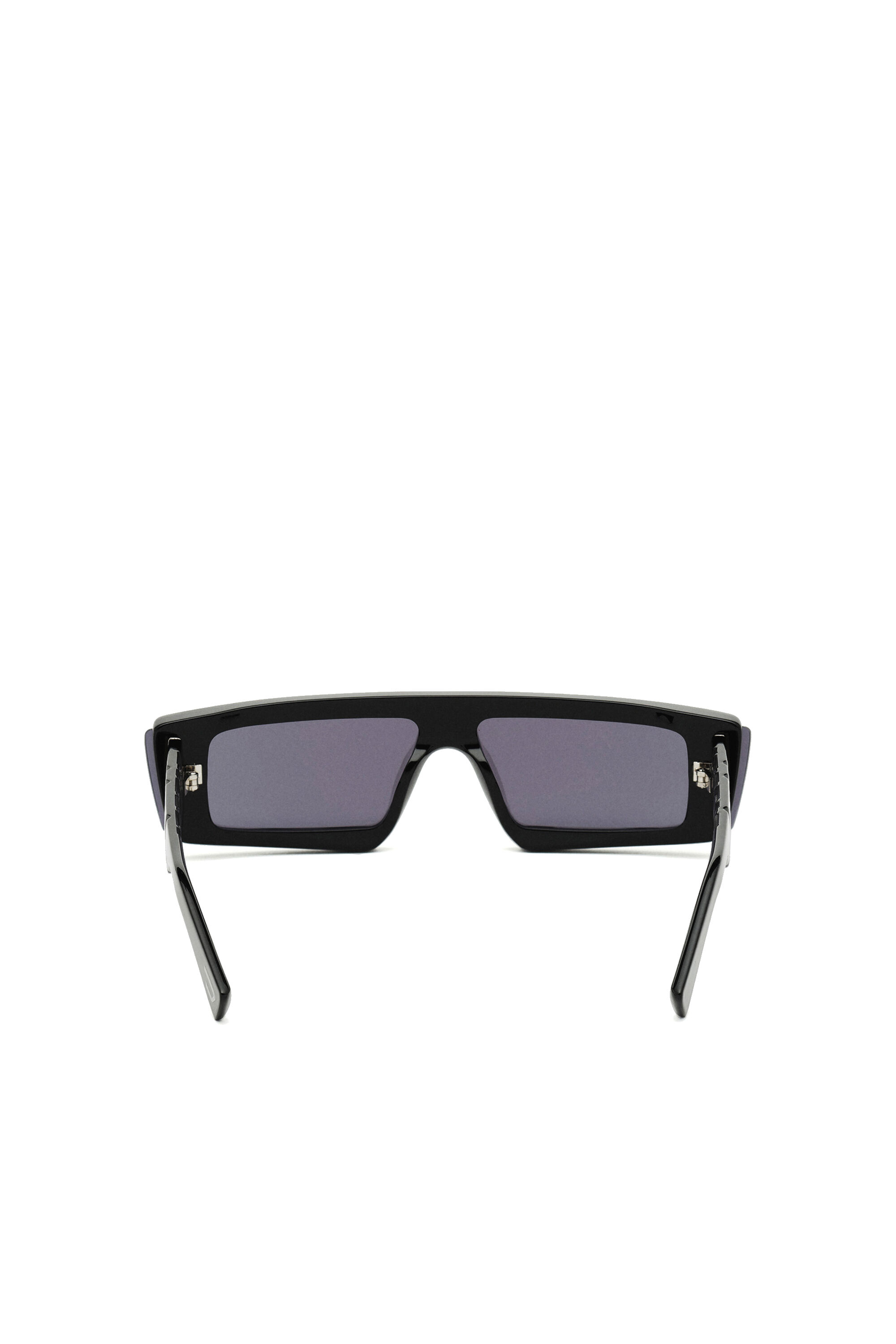 Diesel - DL0318, Máscara de acetato con lentes de espejo Hombre in Negro - 3