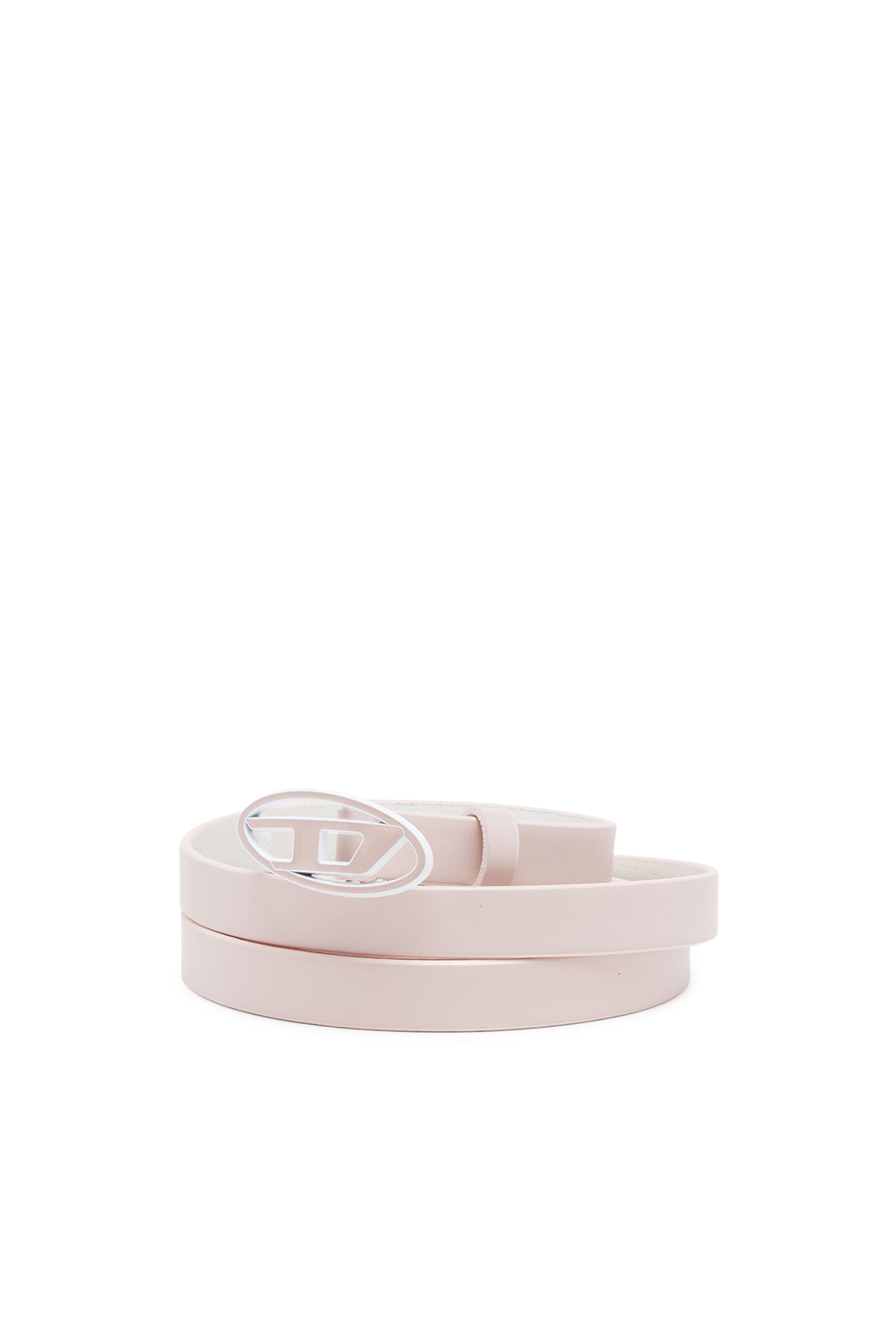 Diesel - B-1DR 15 DOUBLE, Woman Pastel leather double-wrap belt in Pink - Image 3