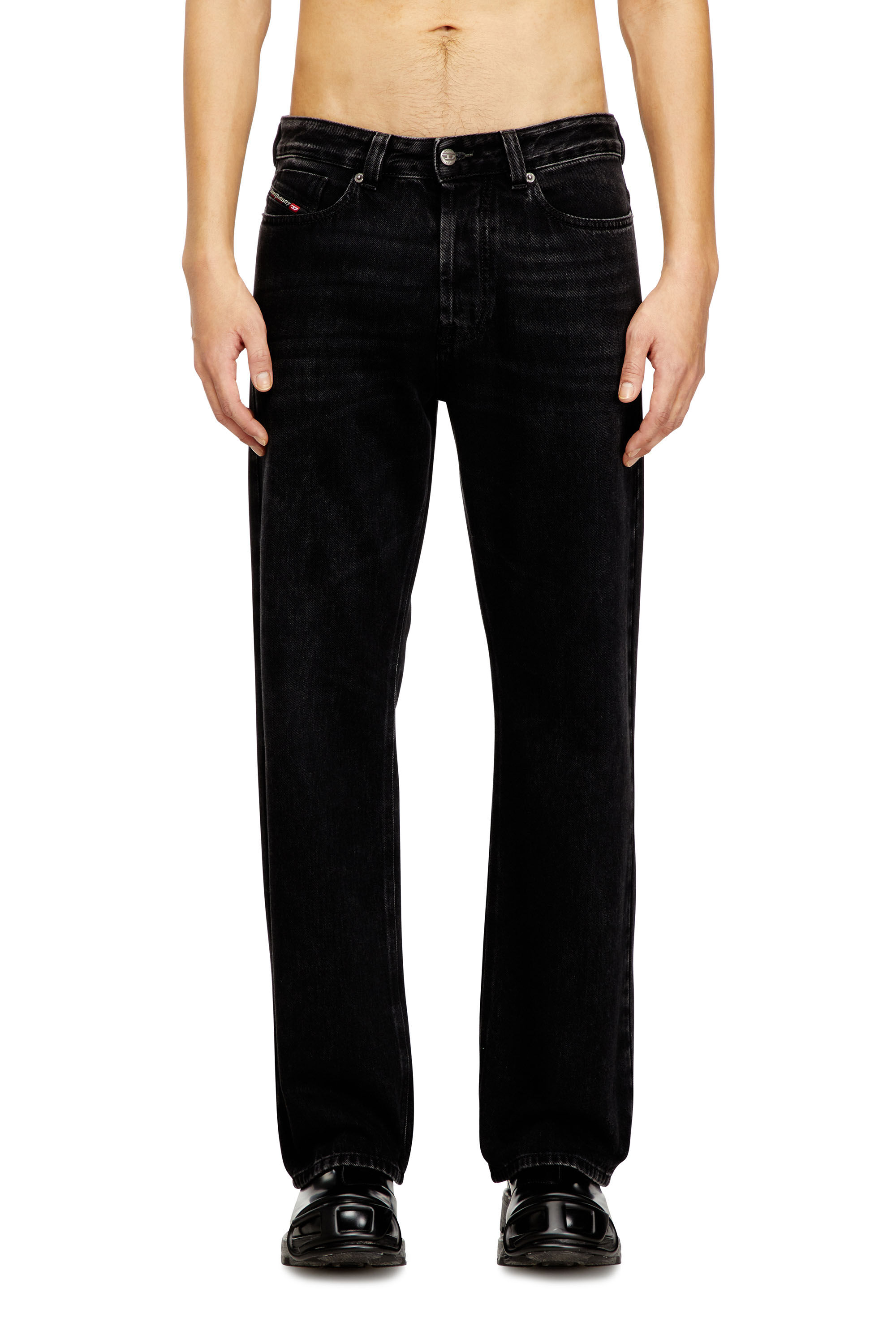 Diesel - Relaxed Jeans 1980 D-Eeper 09P09 Hombre, Negro/Gris oscuro - 3