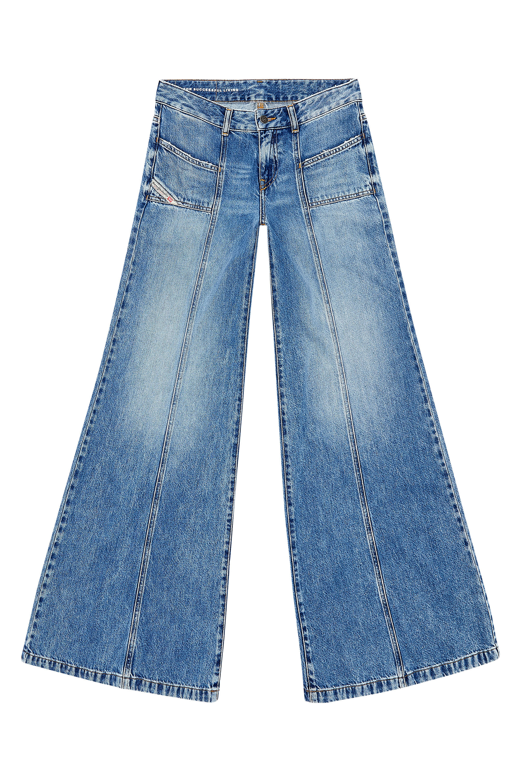 Diesel - Bootcut and Flare Jeans D-Akii 09H95, Azul medio - Image 2