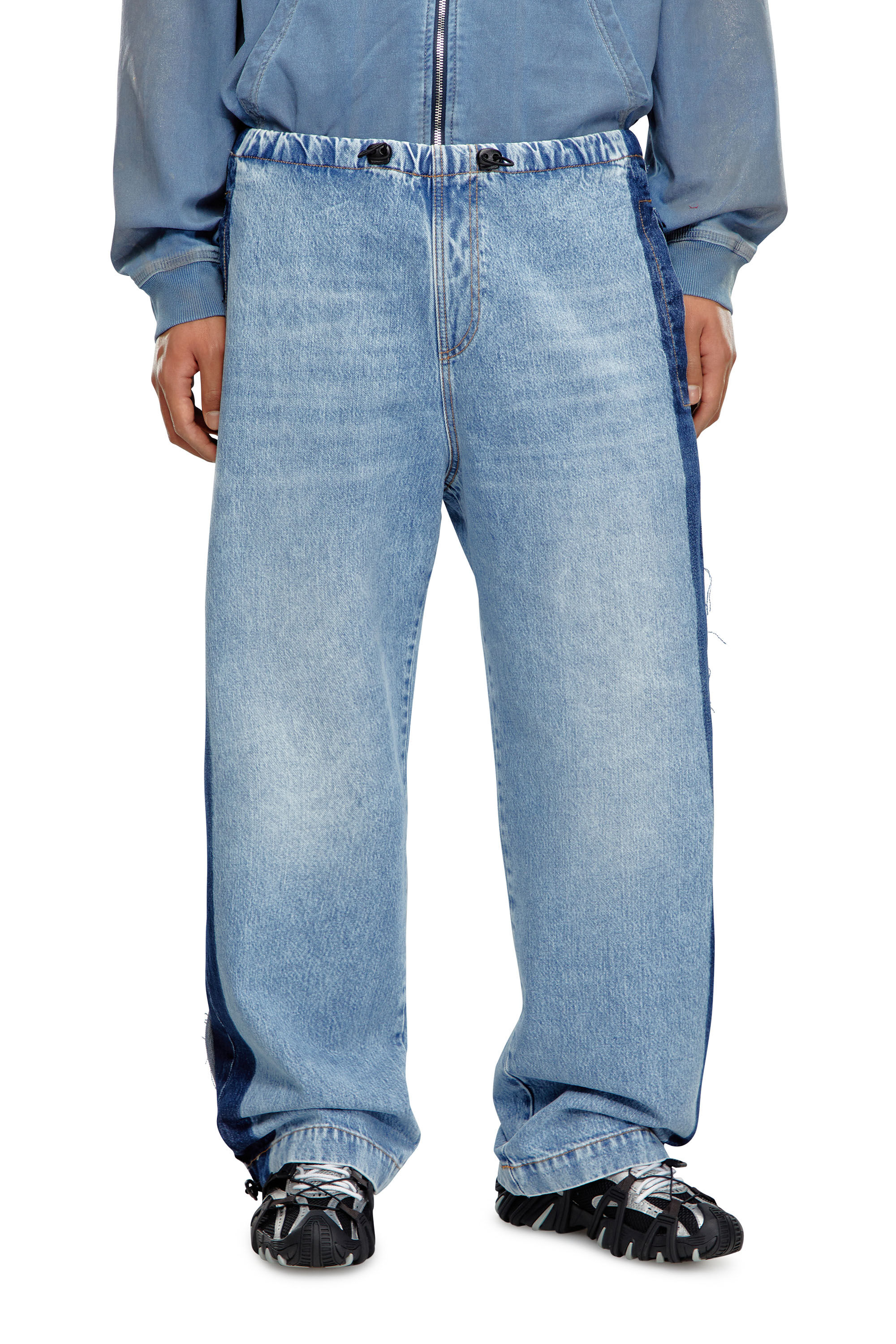 Diesel - Straight Jeans D-Martial 0GHAC, Azul Claro - Image 3