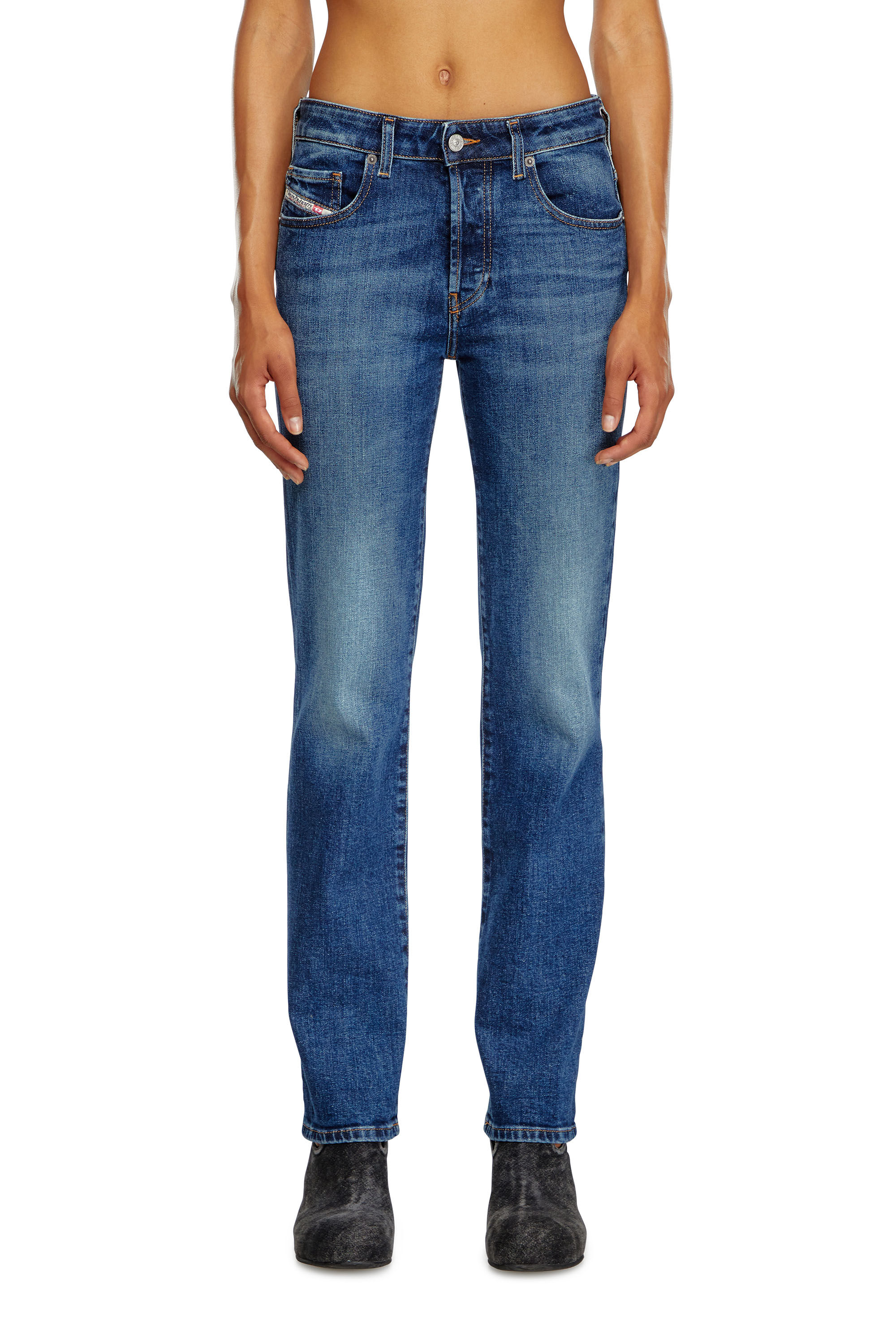 Diesel - Straight Jeans 1989 D-Mine 09I28, Azul Oscuro - Image 3