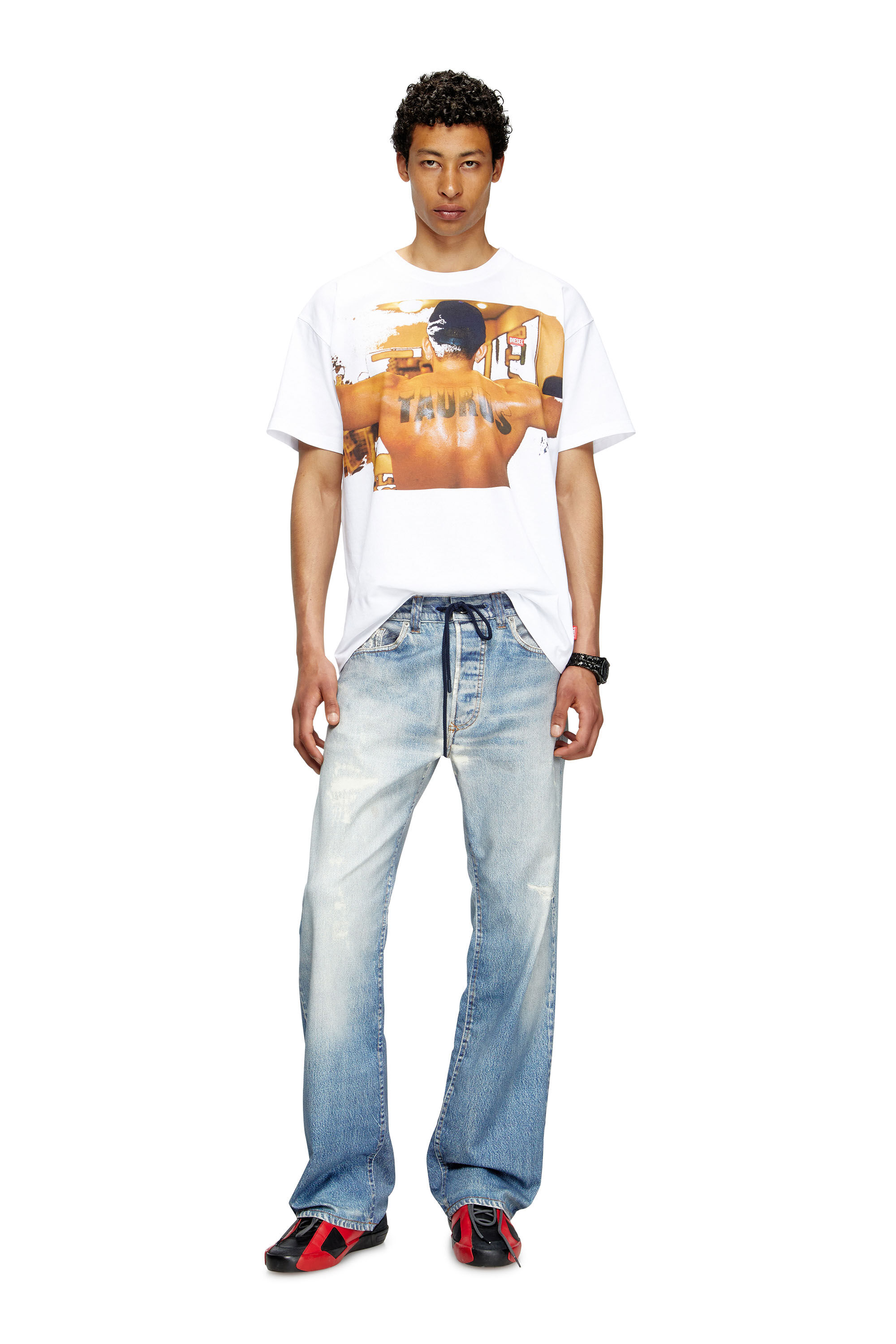 Diesel - PR-T-NORM-TOM25-1, Camiseta con estampado gráfico Unisex in Blanco - 1