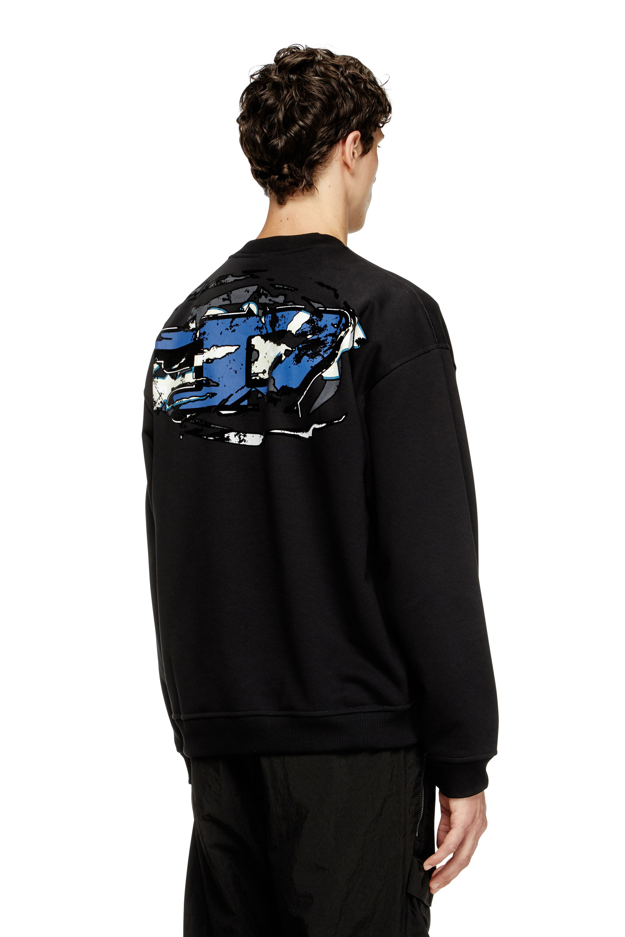Diesel - S-BOXT-T2, Sudadera con logotipo Oval D Hombre in Negro - 4