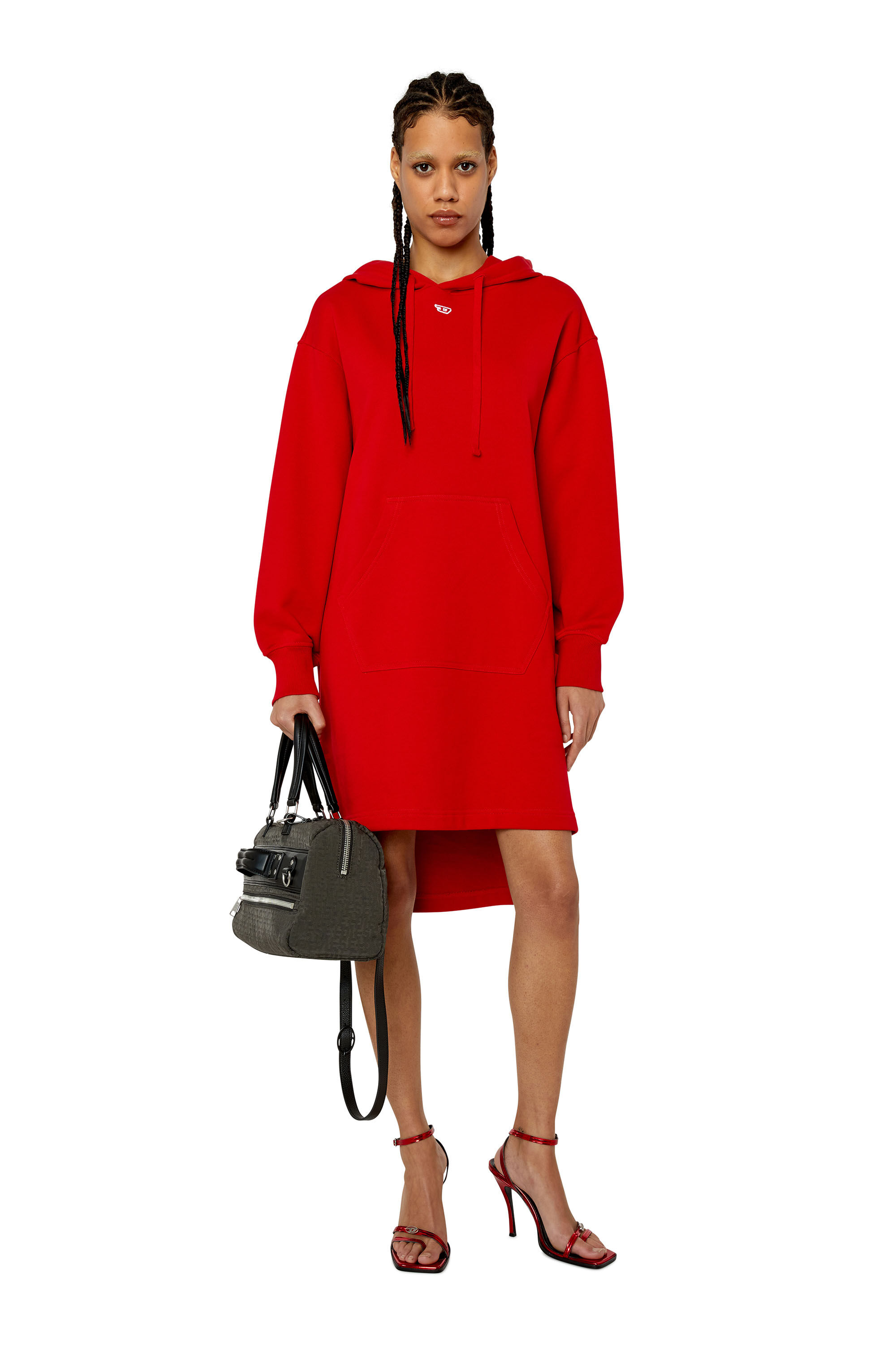 Hoodie dress red deals