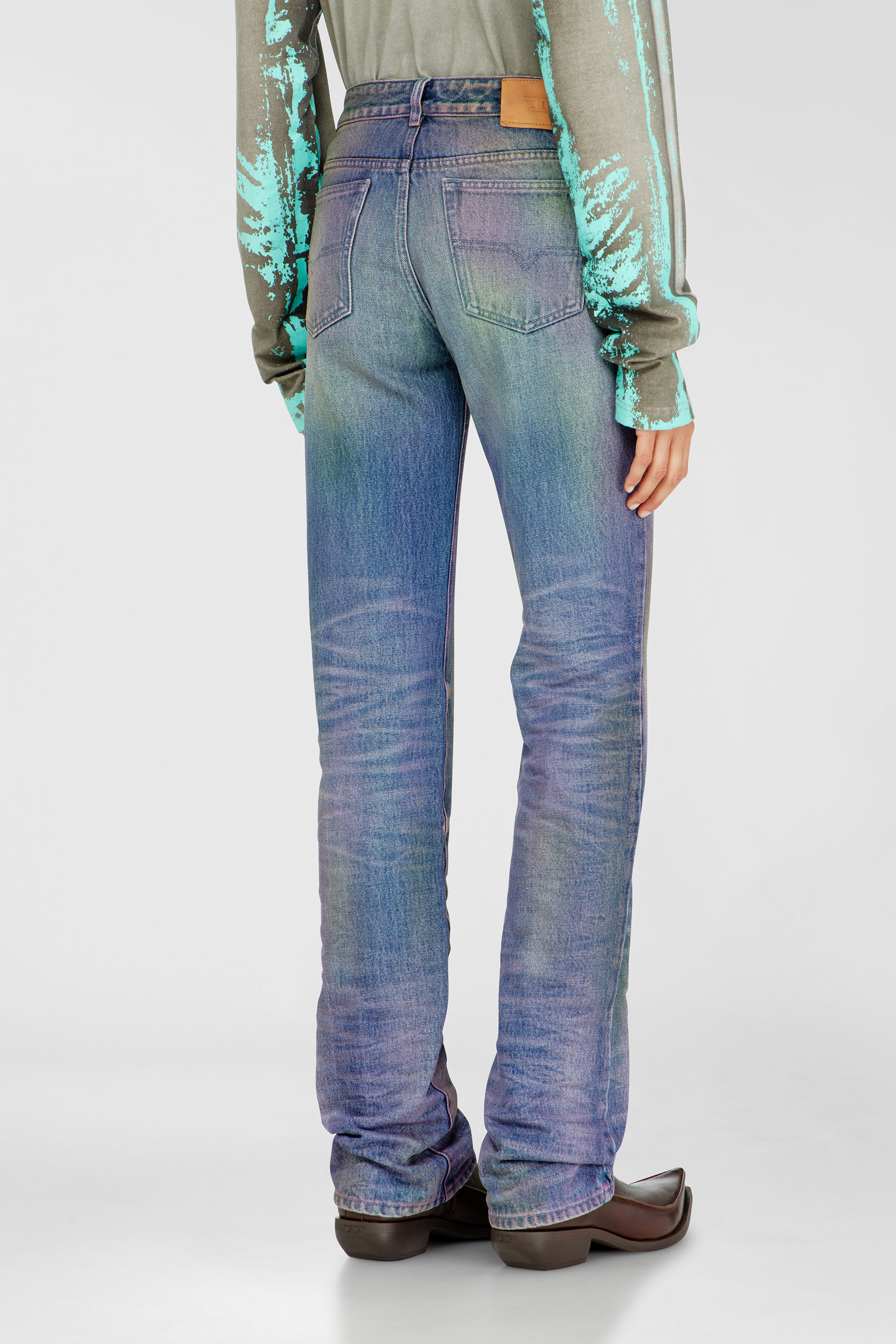 Diesel - Regular Jeans D-Lie 007FW Mujer, Multicolor/Azul - 5