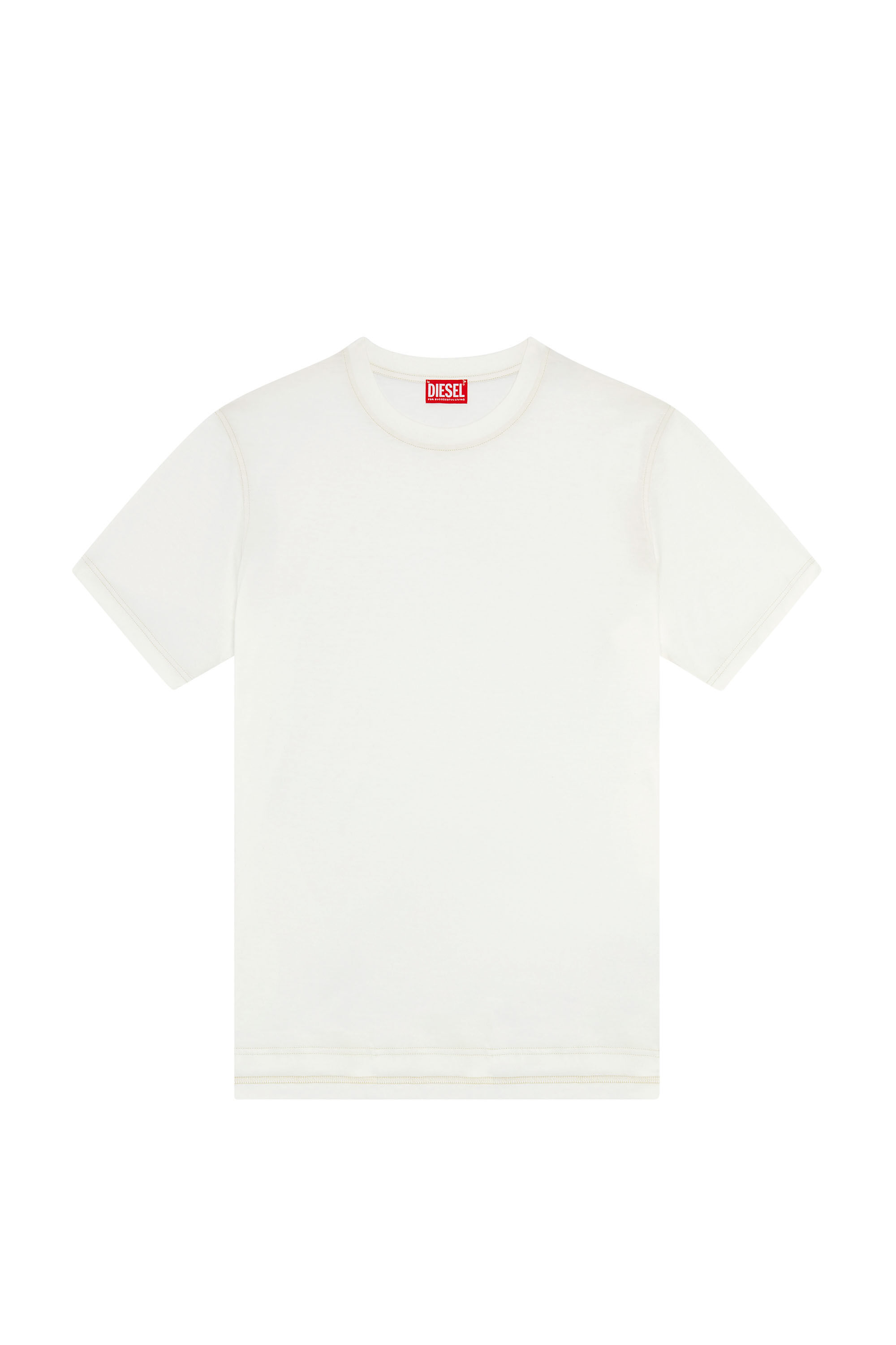 Diesel - T-MUST-SLITS-N2, Man T-shirt with Diesel Studio print in White - Image 2
