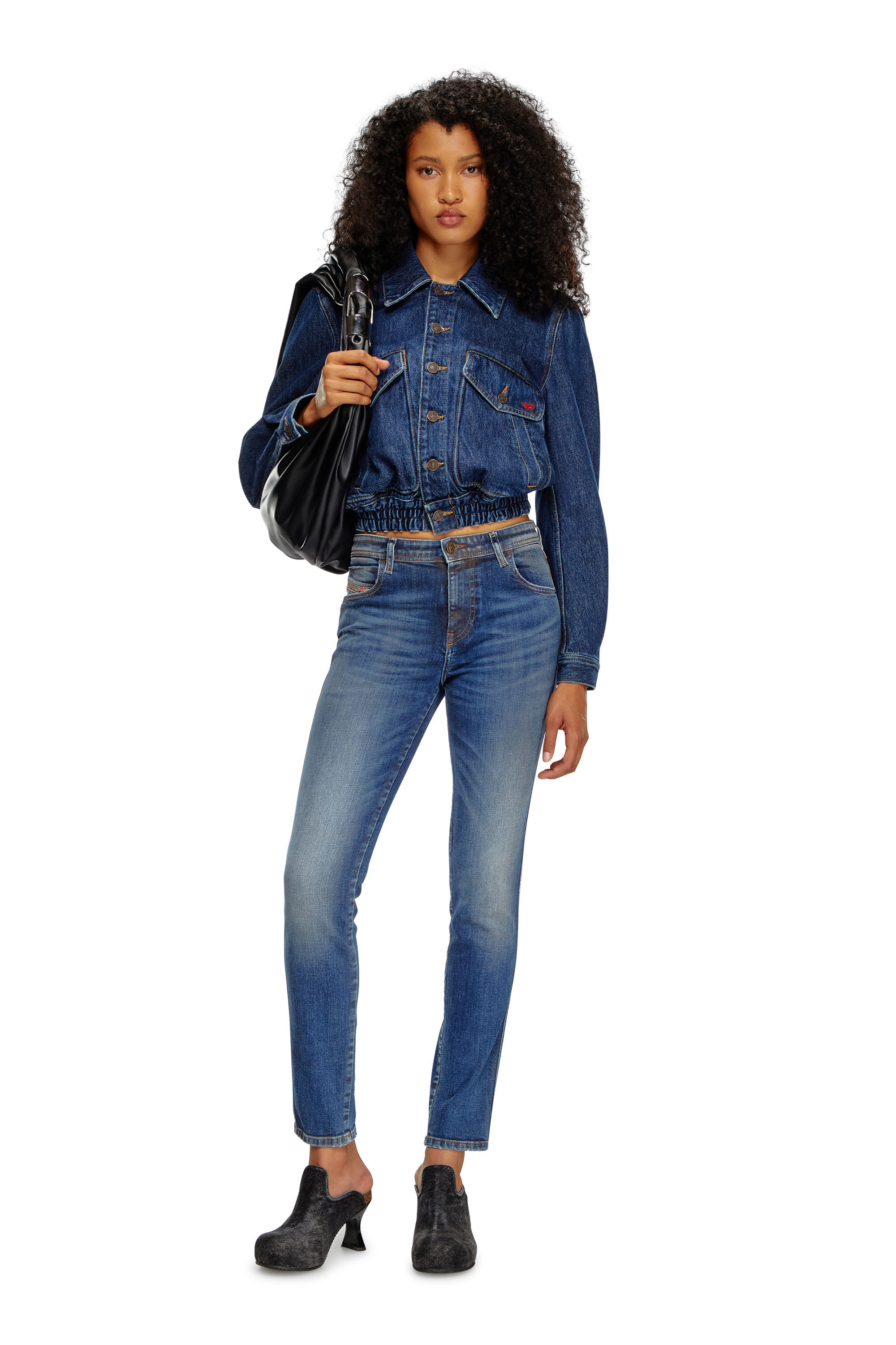 Diesel - Skinny Jeans 2015 Babhila 09J32, Mujer Skinny Jeans - 2015 Babhila in Azul marino - Image 1