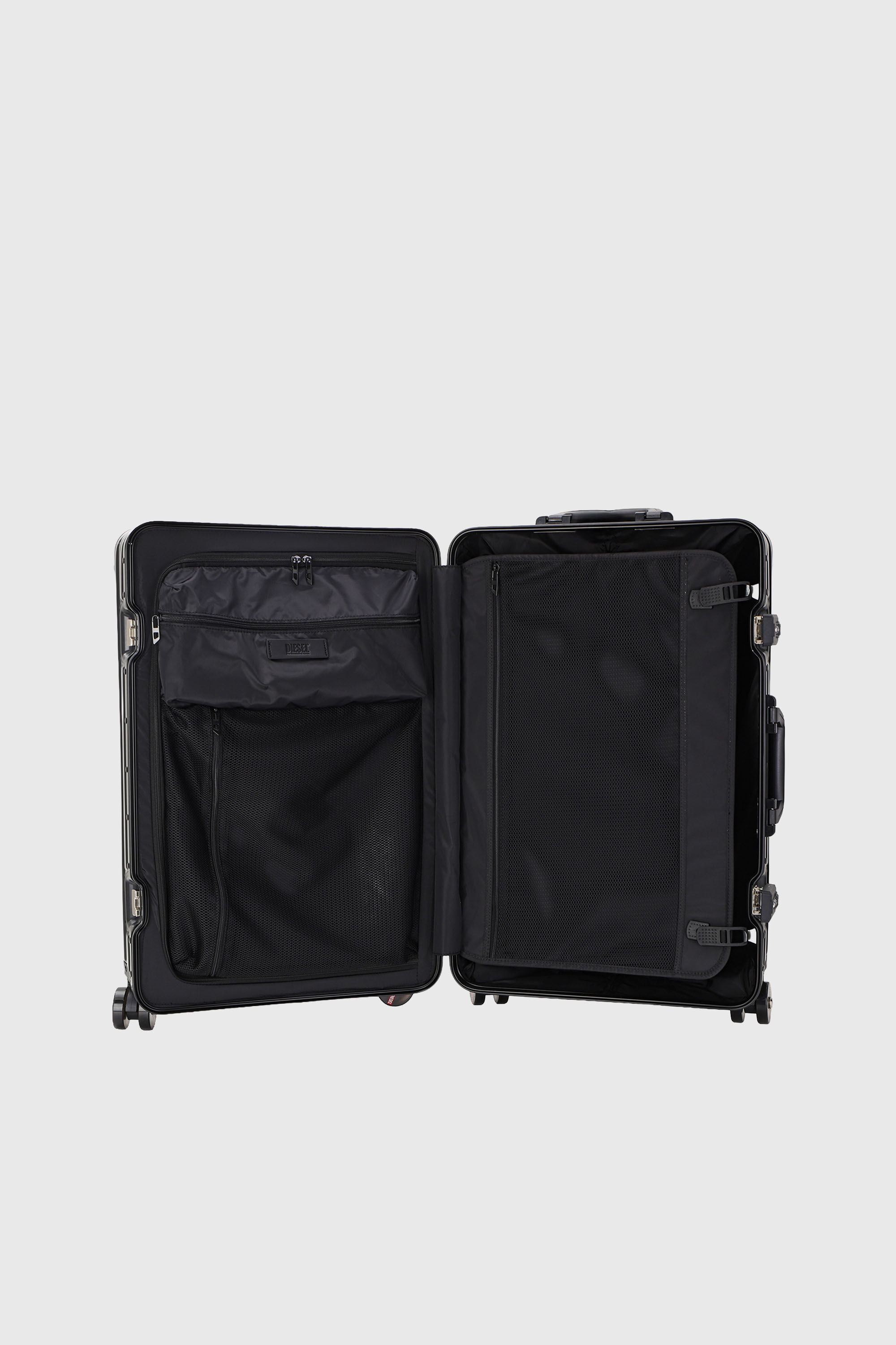 Diesel - DIESEL ALUMINUM TROLLEY- DSL002, Maleta de aluminio tama&ntilde;o M Unisex in Negro - 3