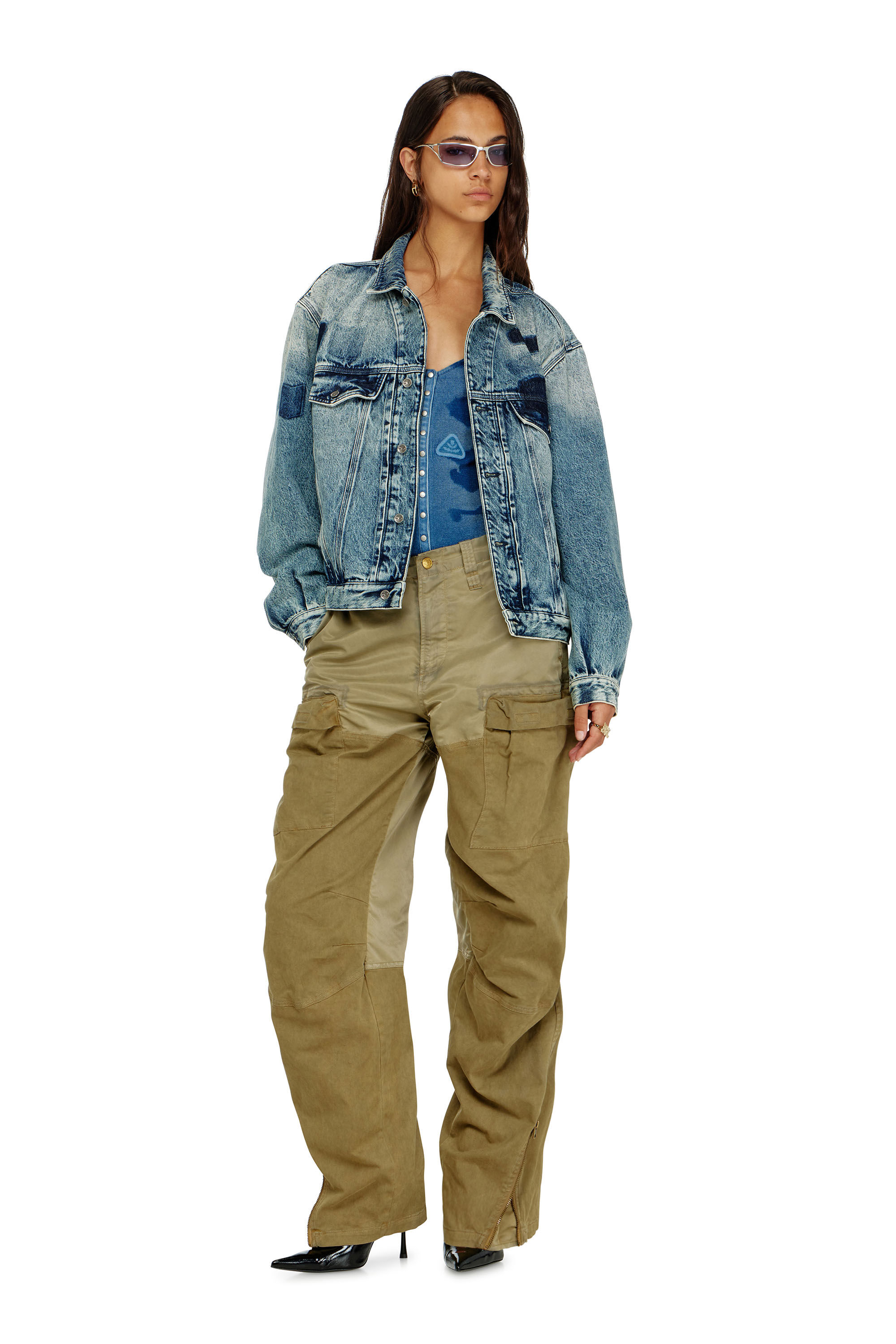 Diesel - T-LEY-AA1, Body de punto canal&eacute; con efecto shadow-patch Mujer in ToBeDefined - 1