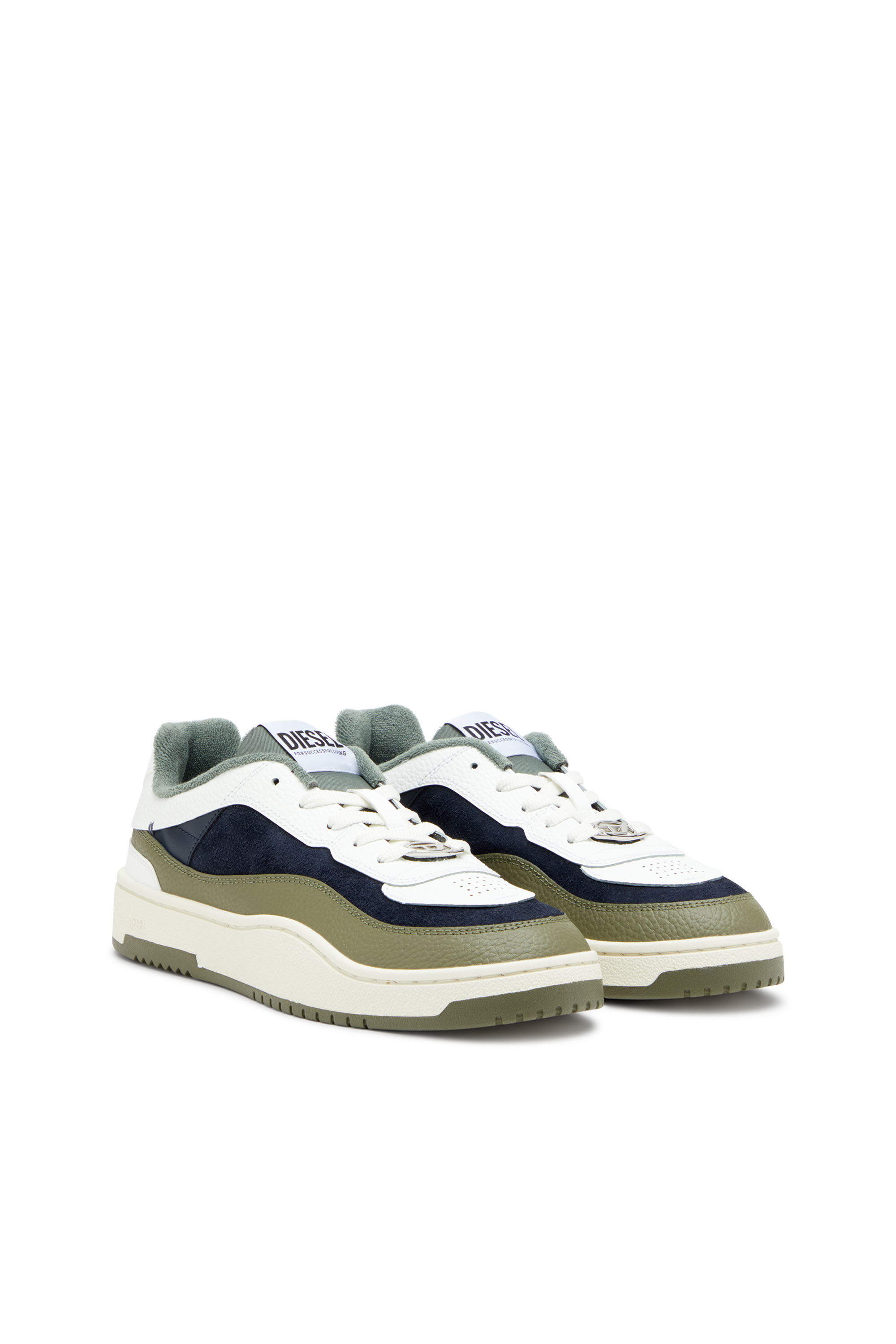 S-OVAL SKATE LOW, Blanco/Verde