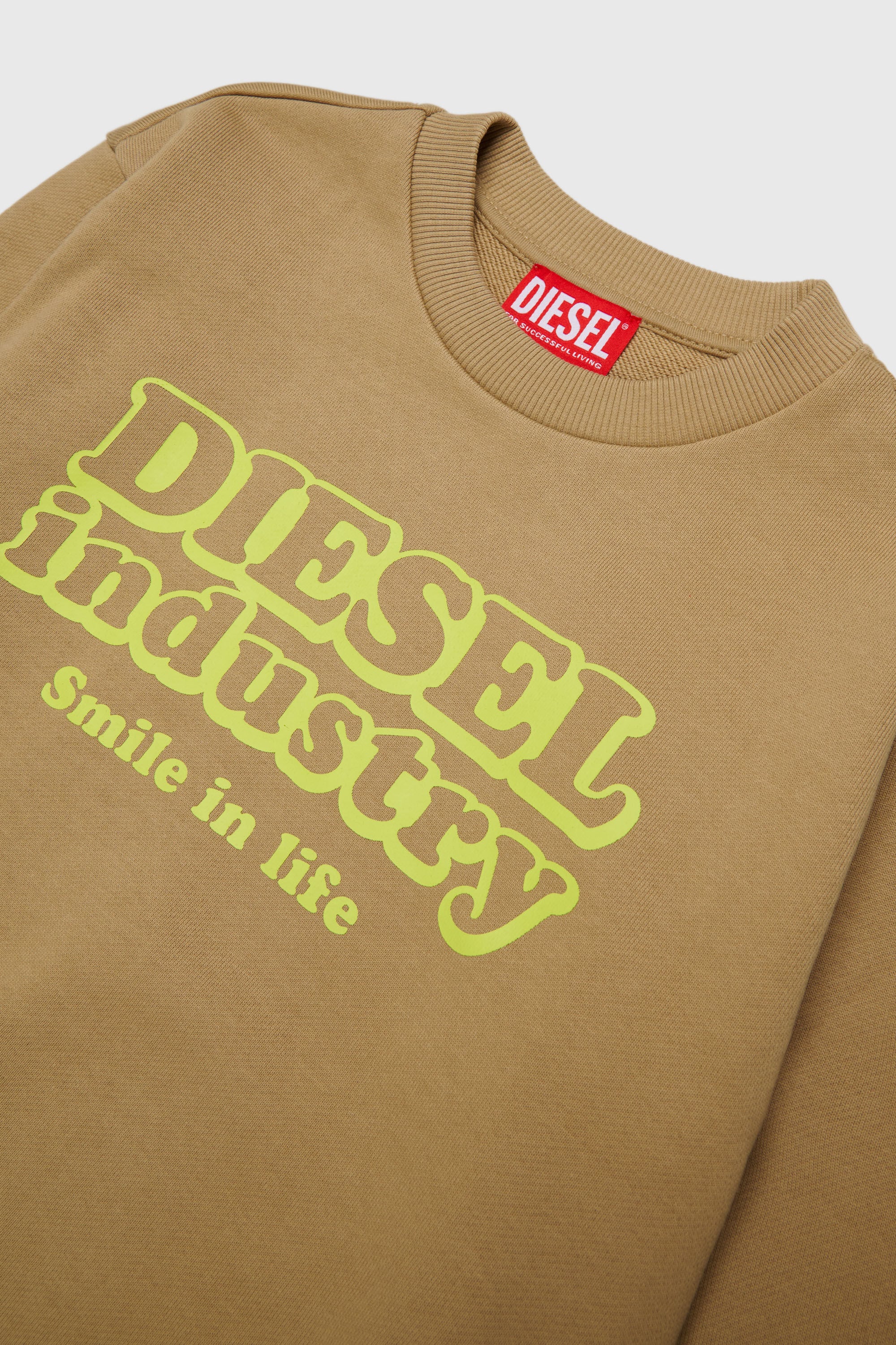 Diesel - SLODIM OVER, Sudadera con estampado Diesel Industry Hombre in Marr&oacute;n - 3