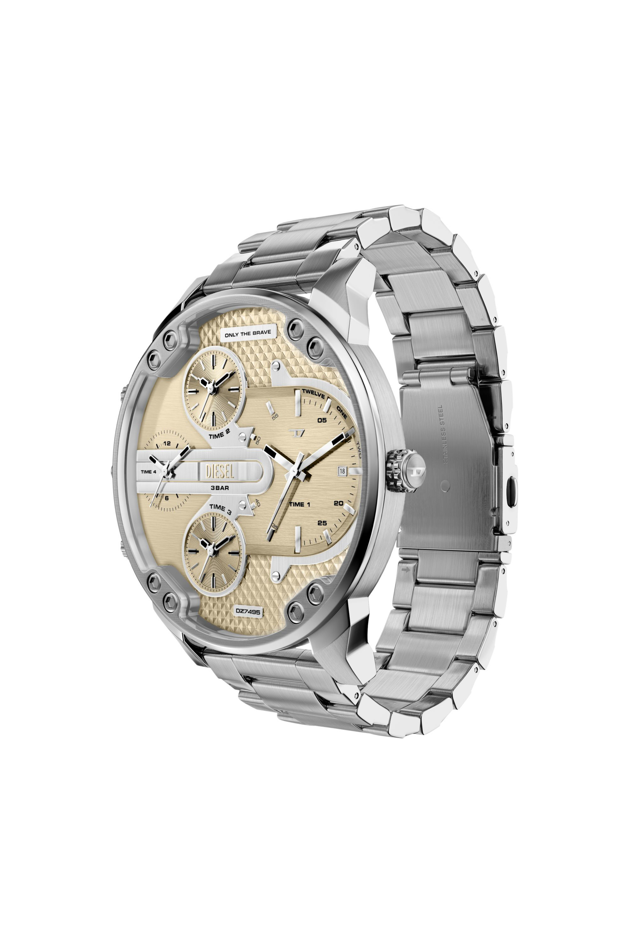 Diesel - DZ7495 WATCH, Mr. Daddy Slim Reloj de acero inoxidable Hombre in Plateado - 6