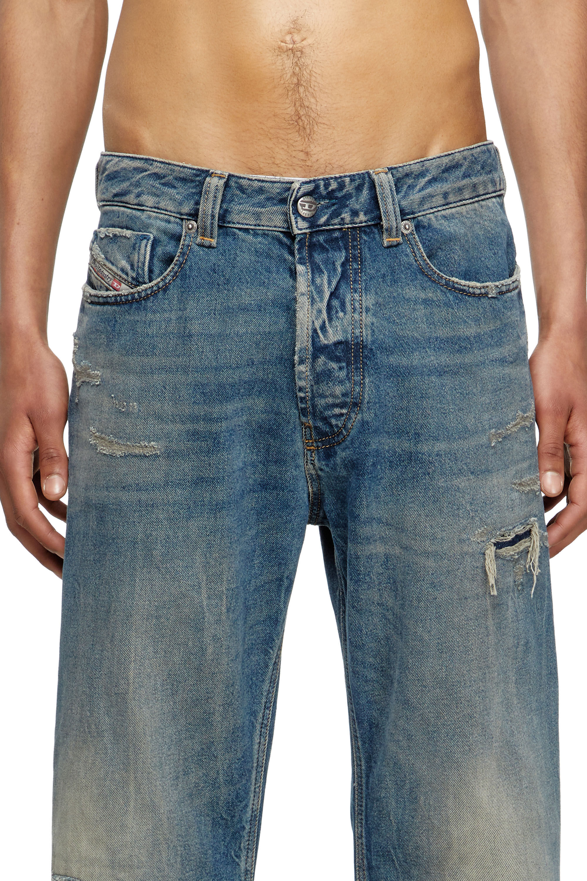 Diesel - Relaxed Jeans 1980 D-Eeper 09M28 Hombre, Azul medio - 5