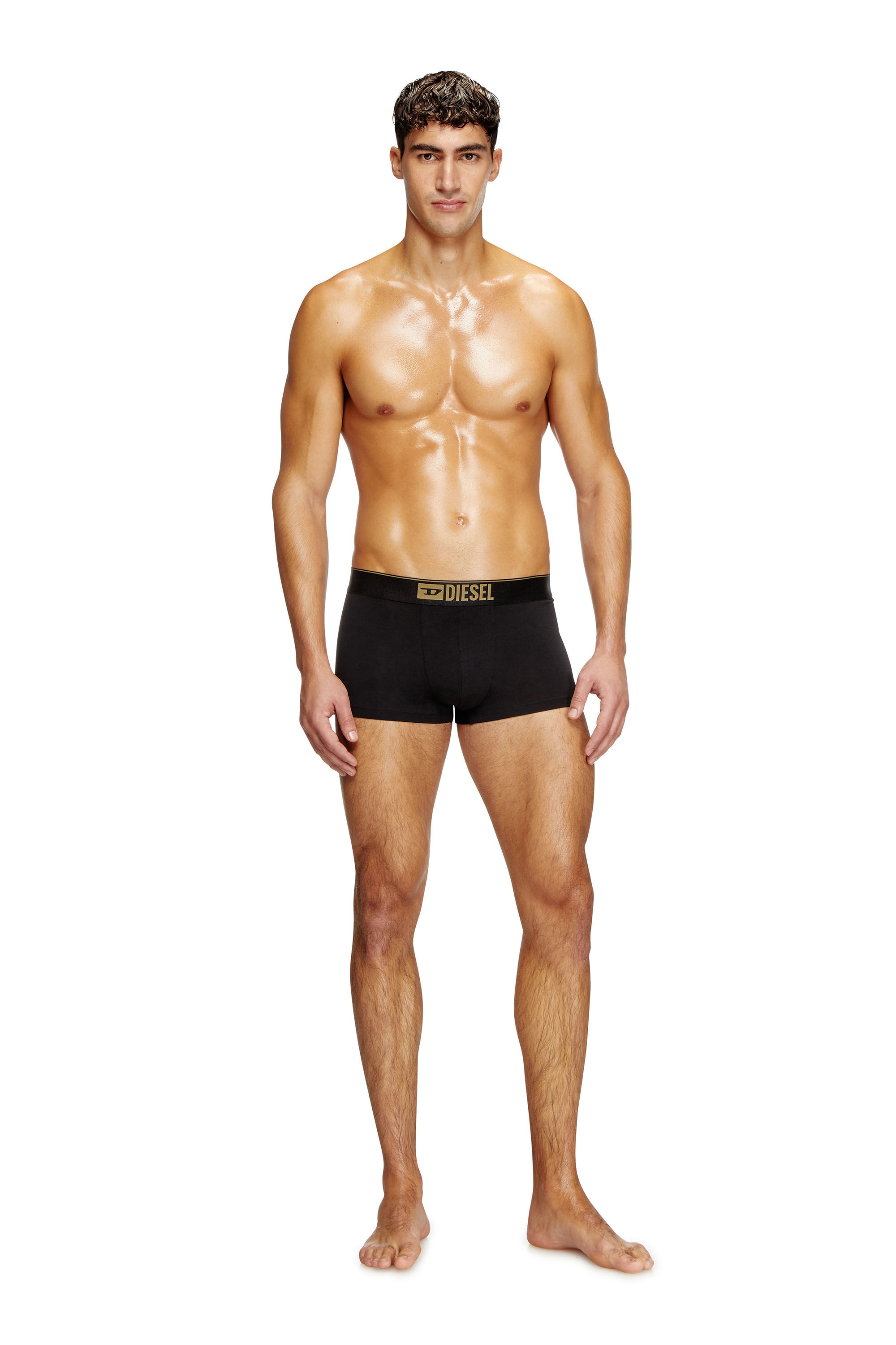 Diesel - DAMIEN-GFT-3PACK, Paquete de tres bóxers ajustados metálicos Hombre in Negro - 1