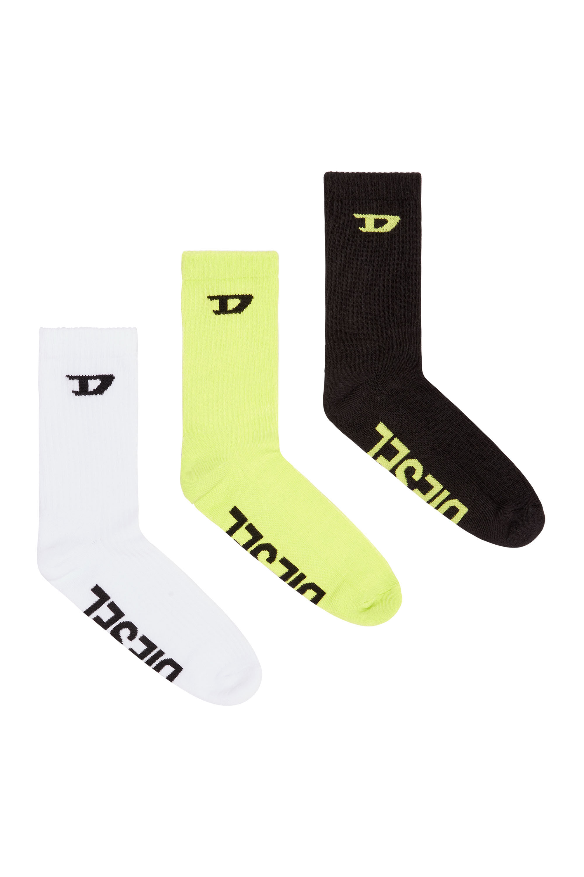 Diesel - SKM-D-CREW-SPORT-SOCKS, Verde/Negro - Image 1