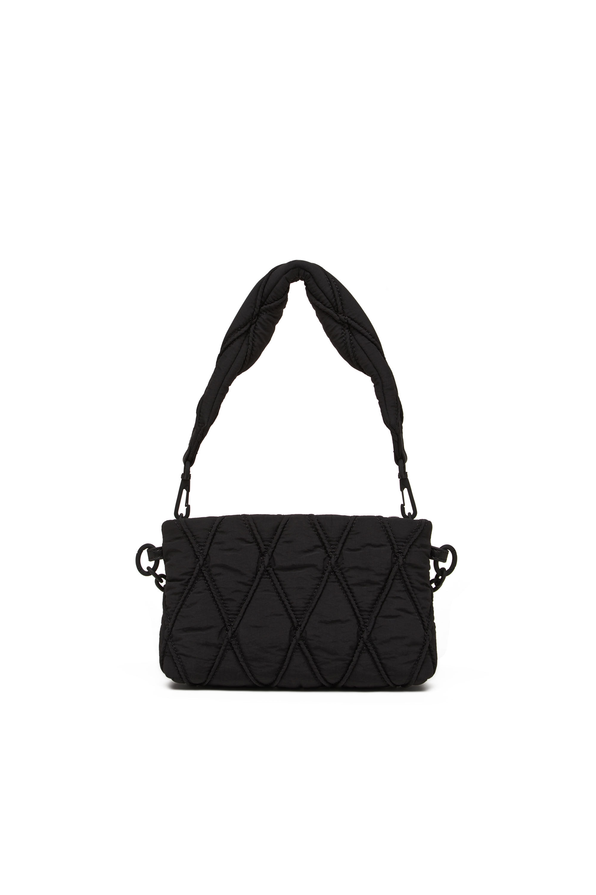 Diesel - CHARM-D POUCH, Bolso de mano de nailon acolchado Mujer in Negro - 3