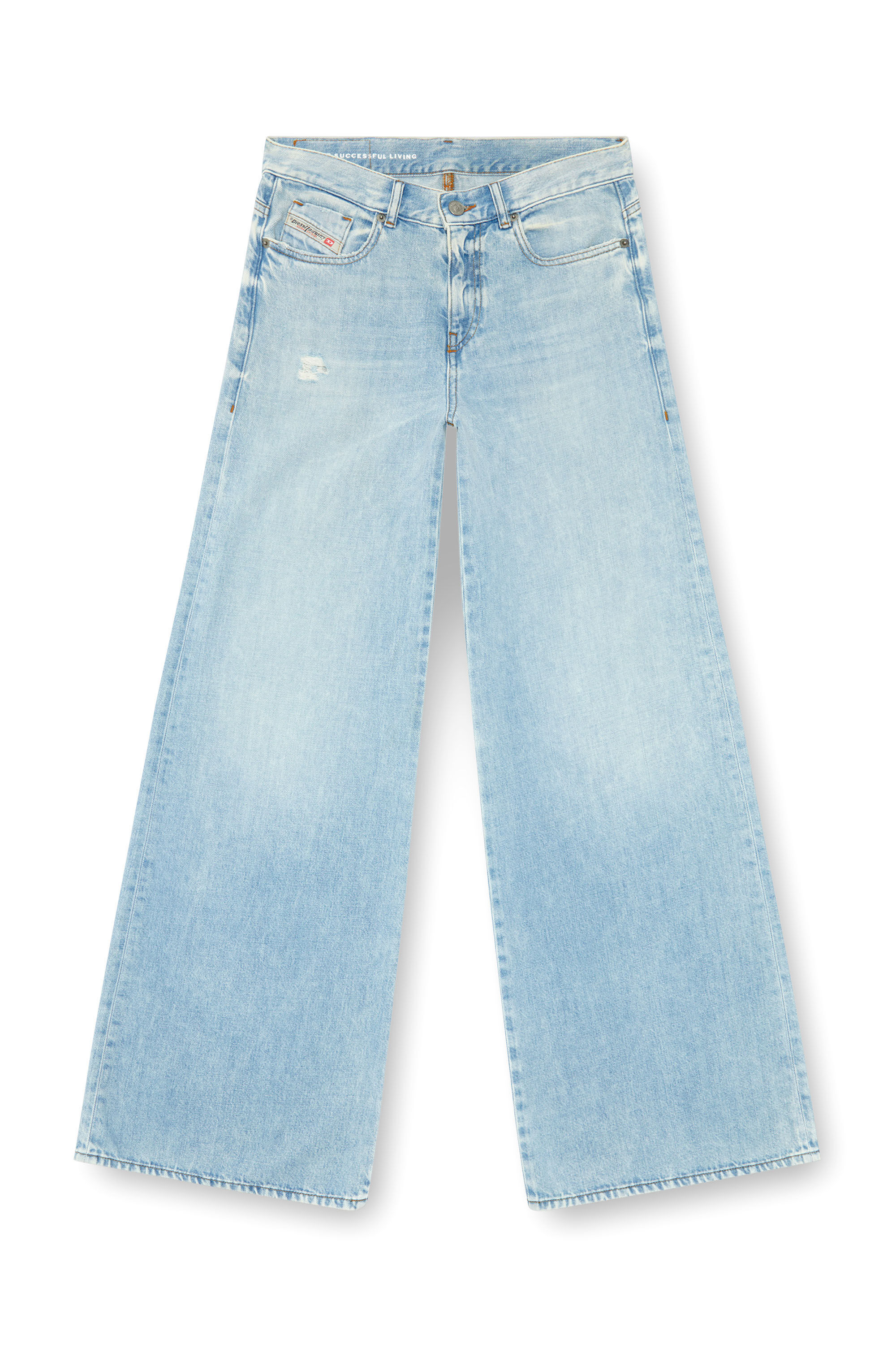 Diesel - Flare Jeans 1978 D-Akemi 068MQ Mujer, Azul Claro - 2