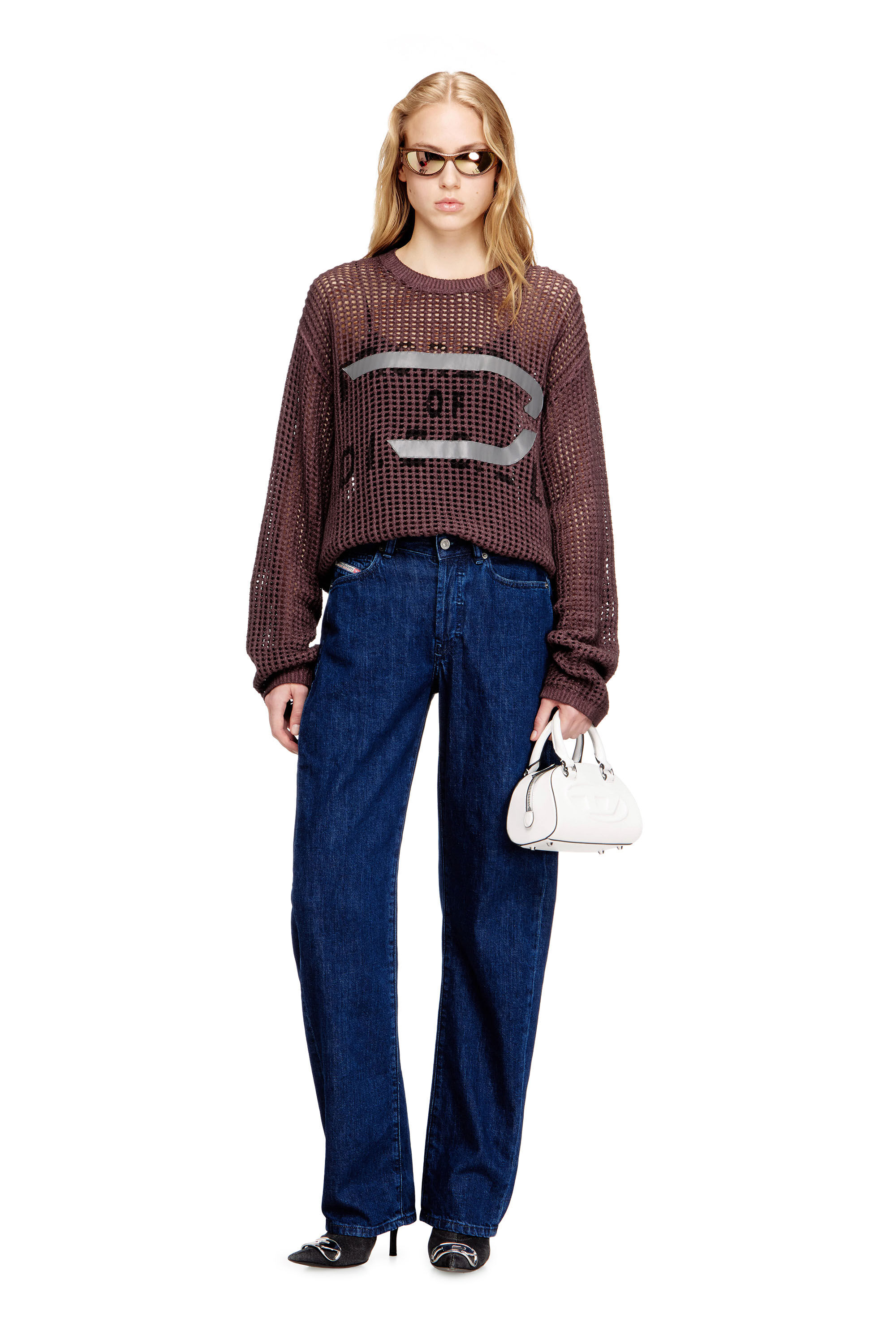 Diesel - Relaxed Jeans 1974 D-Ellz 0DBDX Mujer, Azul Oscuro - 1