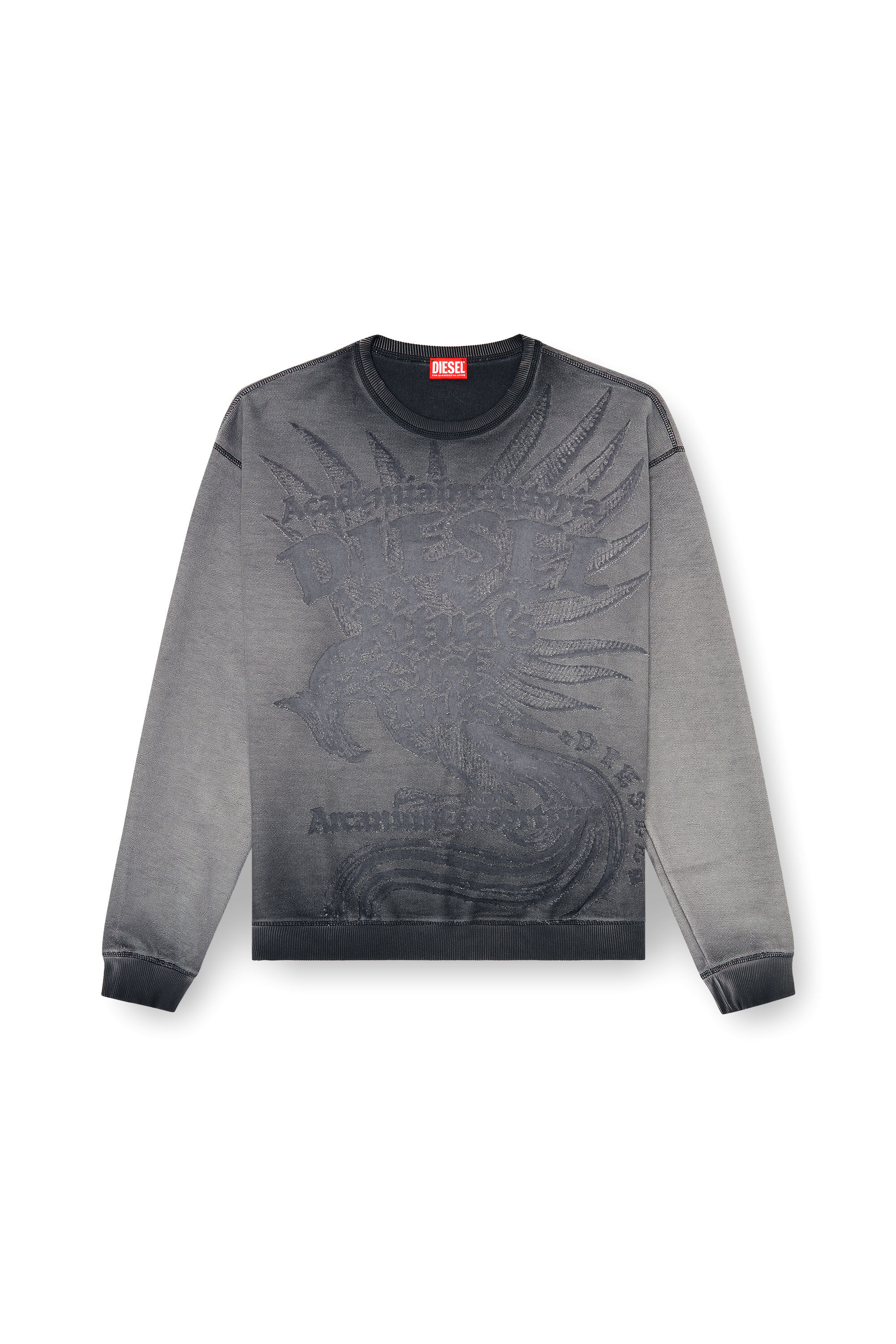 Diesel - S-ARON-RAW, Sudadera con estampado devor&eacute; Hombre in ToBeDefined - 2