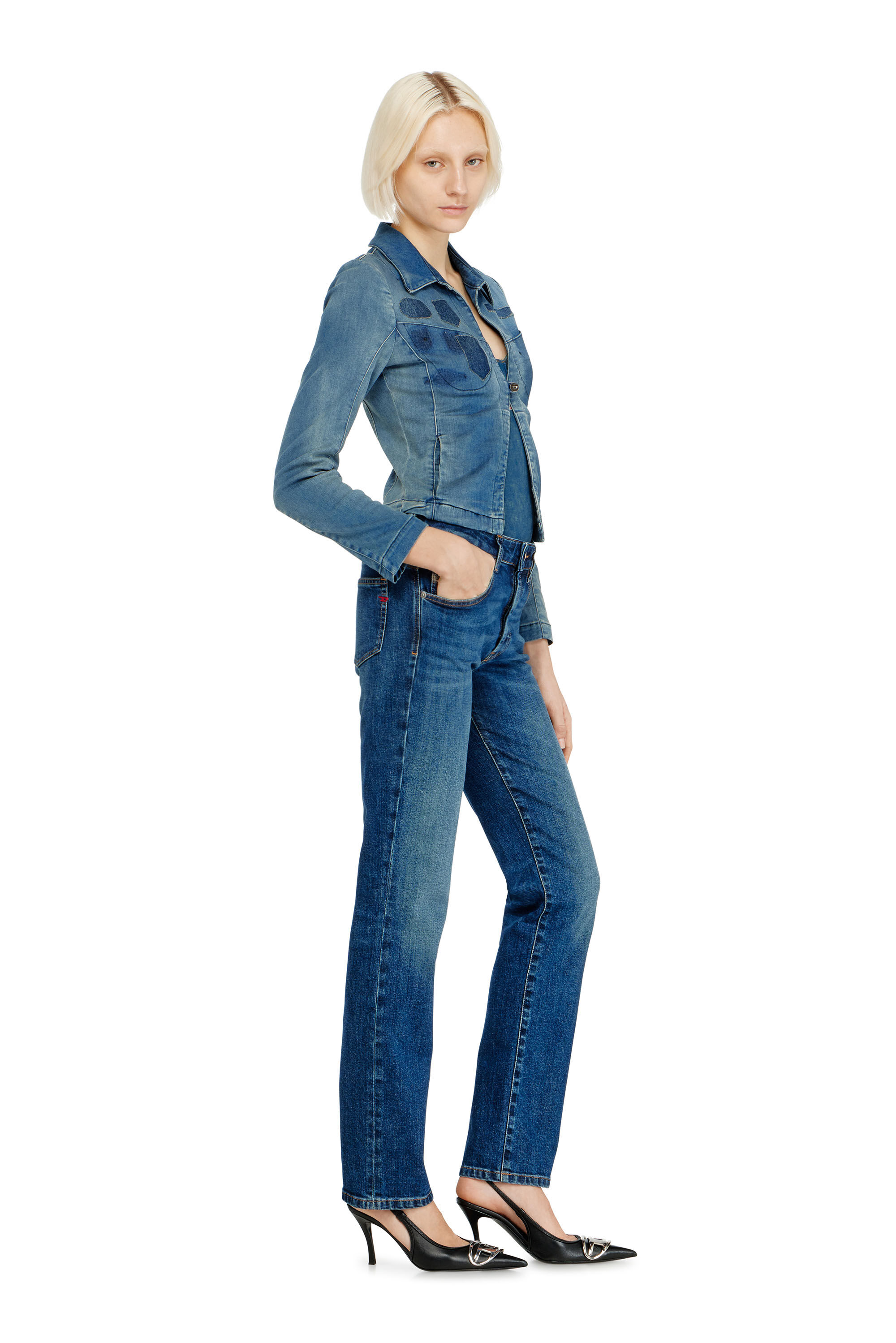 Diesel - Regular Jeans 1989 D-Mine 09I28 Mujer, Azul Oscuro - 2