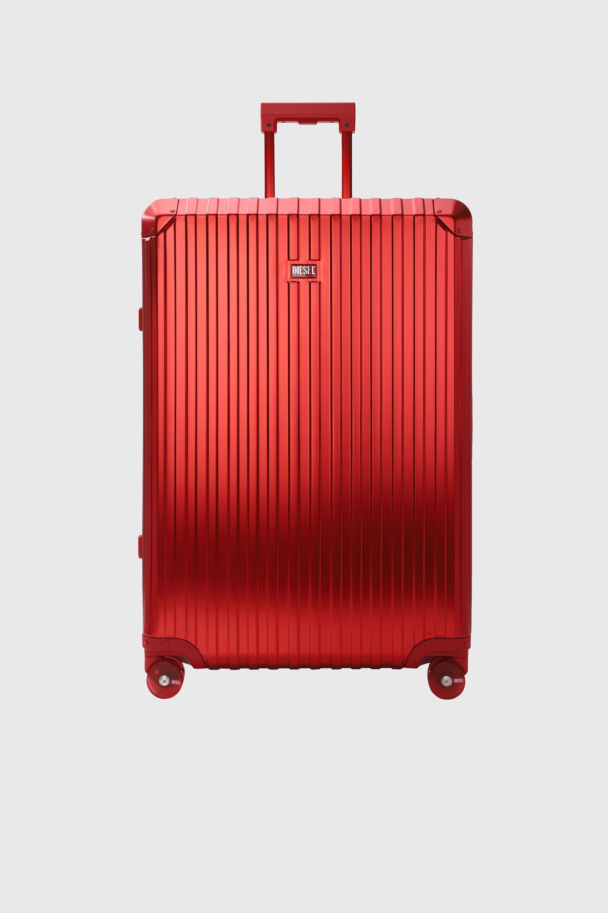 Diesel - DIESEL ALUMINUM TROLLEY- DSL002, Maleta de aluminio tama&ntilde;o L Unisex in Rojo - 1