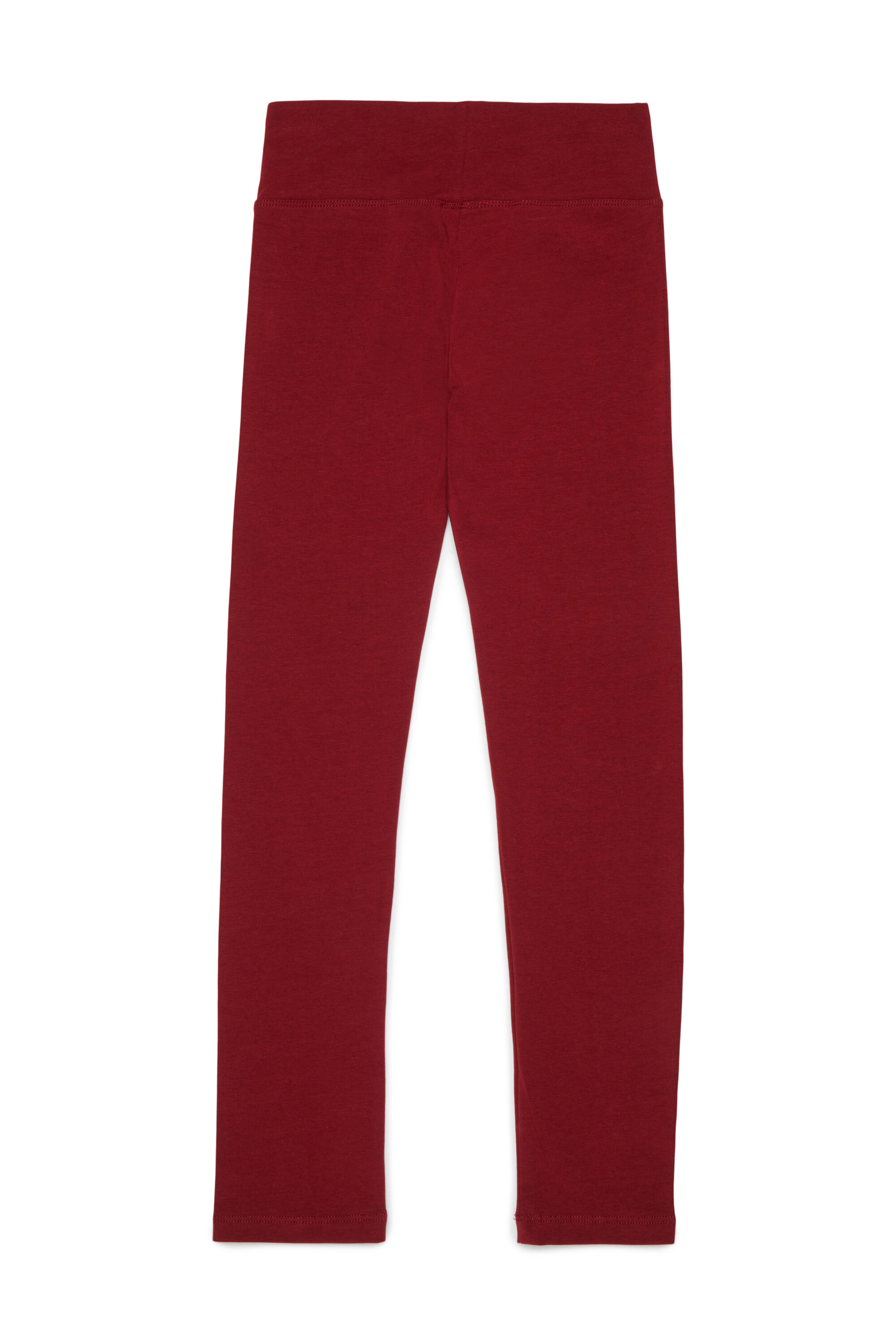 Diesel - PCEFY, Leggings de algod&oacute;n con logo recortado Mujer in Rojo - 2
