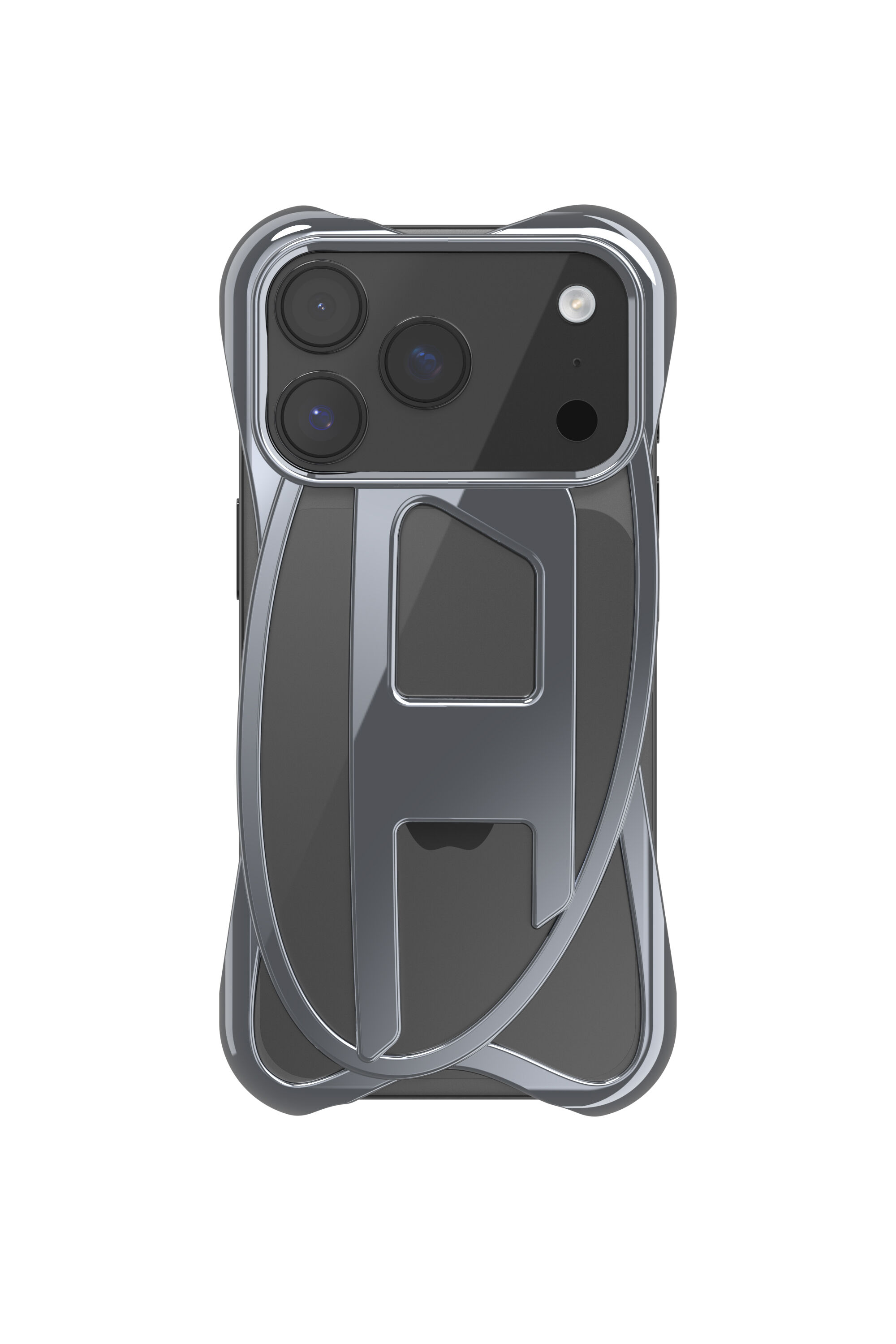 Diesel - 60445  D FRAME CASE, Unisex's Caged D glossy case for iPhone 17 Pro in Dark grey - 2